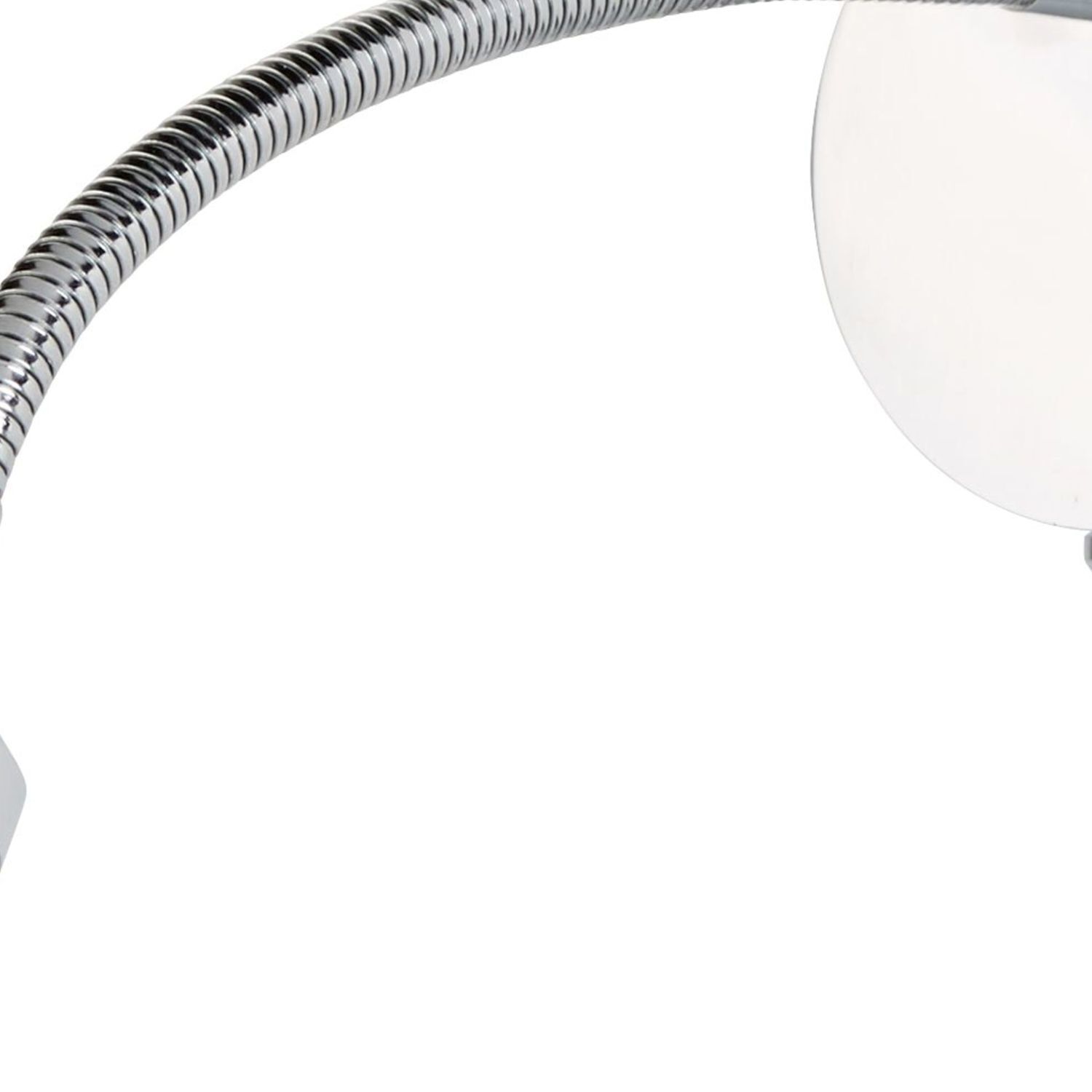 LED Wandspot mit Schalter Flexarm Metall in Chrom 66 lm Lampe, Lampenschirm, Tischlampe