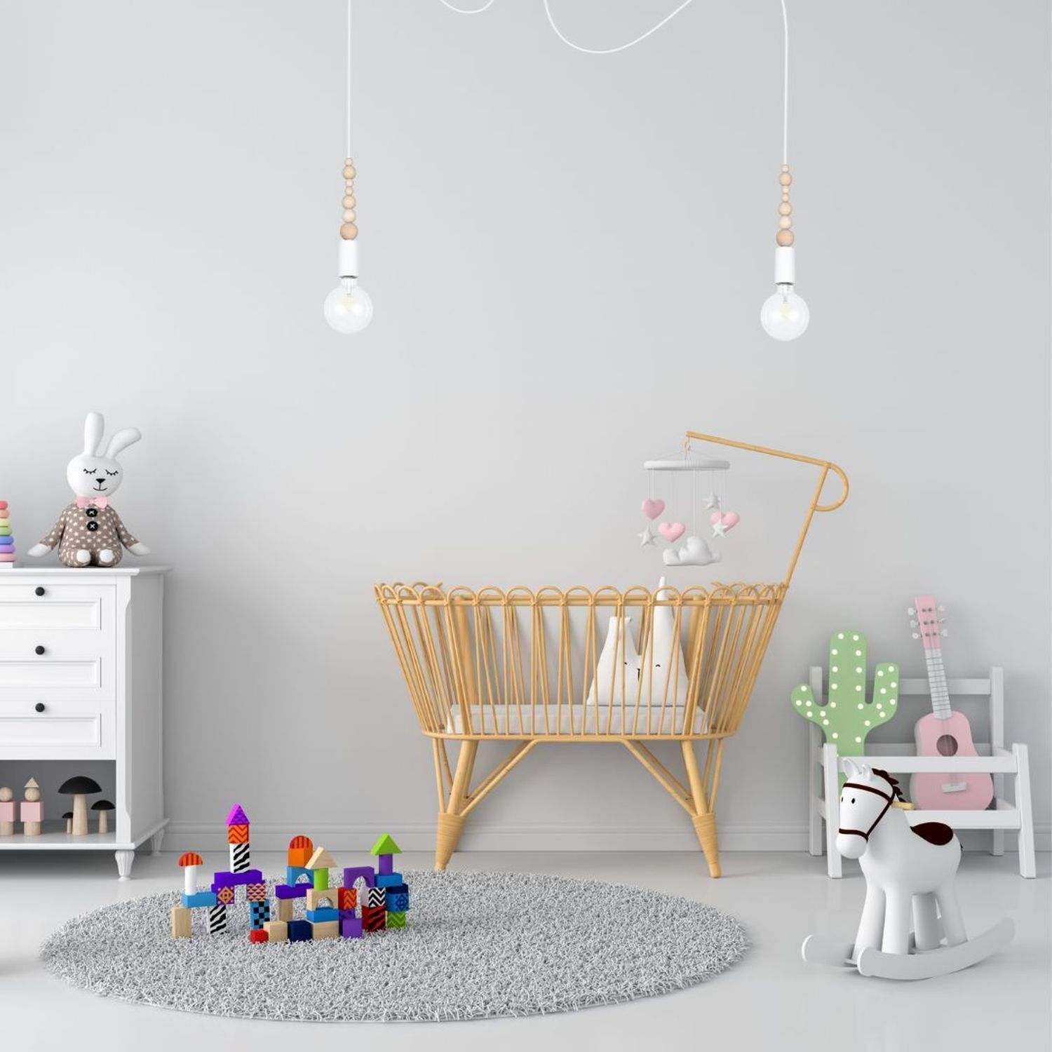 Dekoration für Zuhause, Mobiliar, Krippe, Babybett, Kinderzimmer