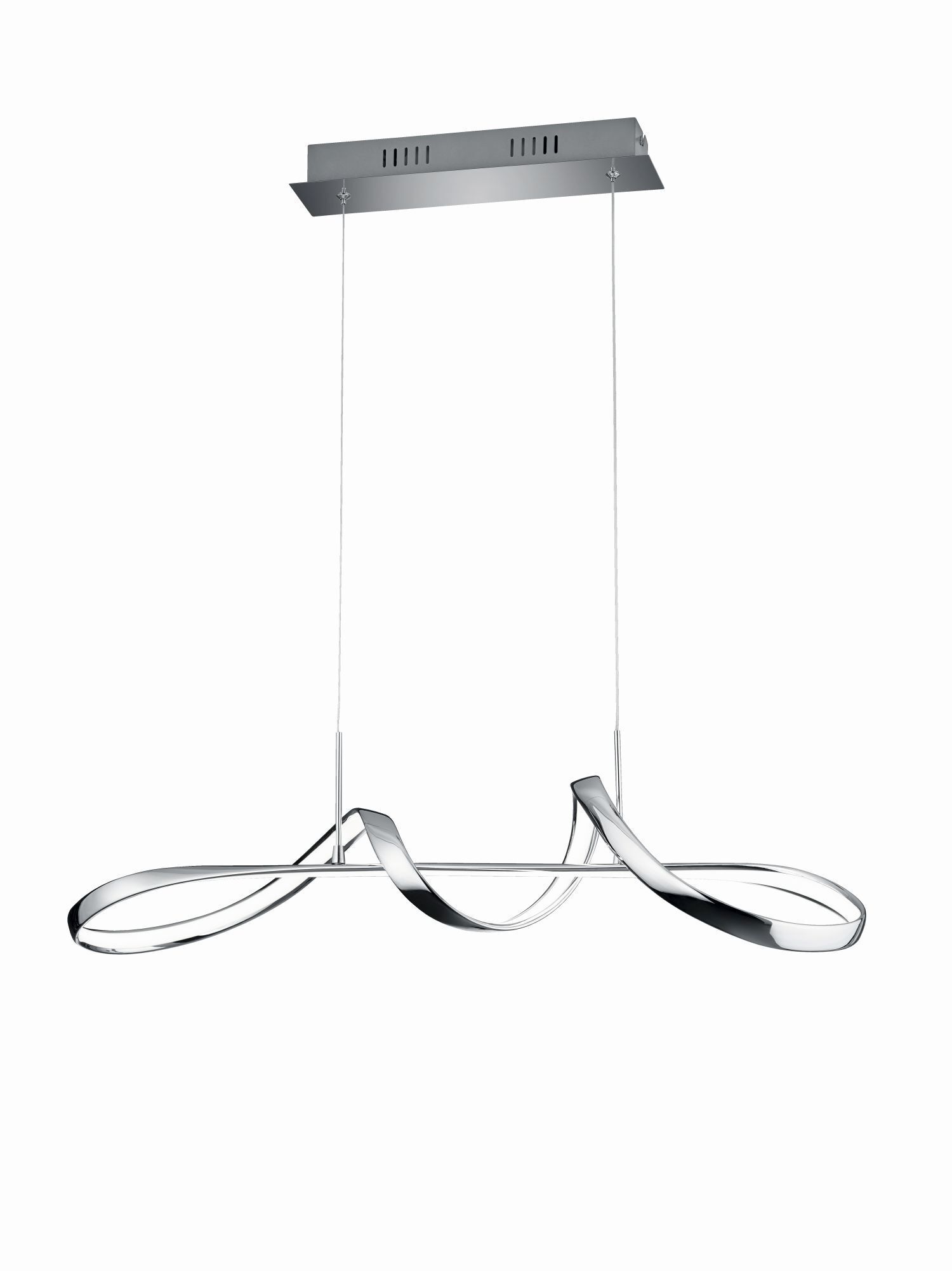 LED Pendelleuchte in Chrom dimmbar L:81 cm 37 W 4500 lm