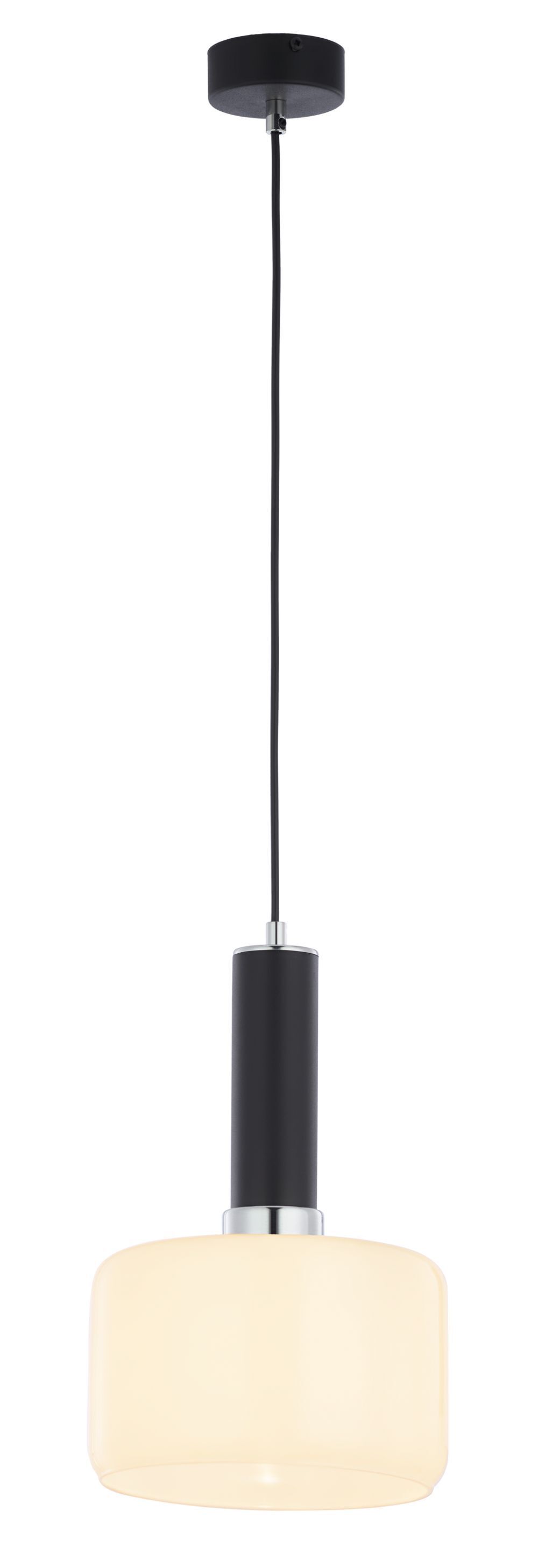 Metall Pendelleuchte Schwarz Weiß E27 blendarm Lampe, Rauchrohr