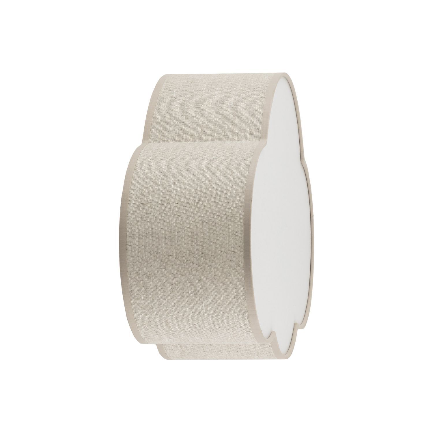 Kinderzimmer Wolkenlampe Beige Weiß Leinen B: 43 cm 2x E27 Papier