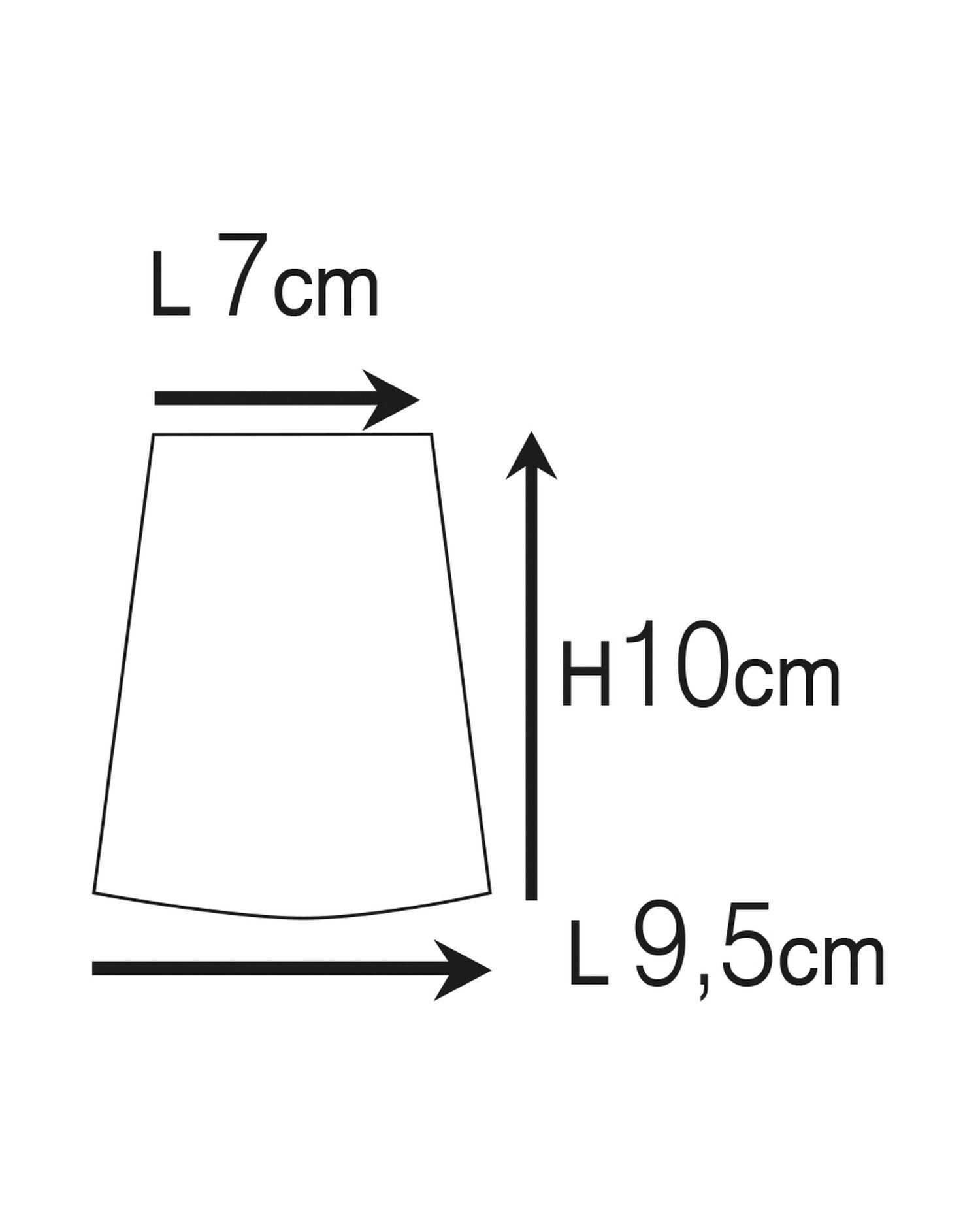 Außenleuchte Wand Messing Glas GU10 IP54 H: 10 cm Downlight