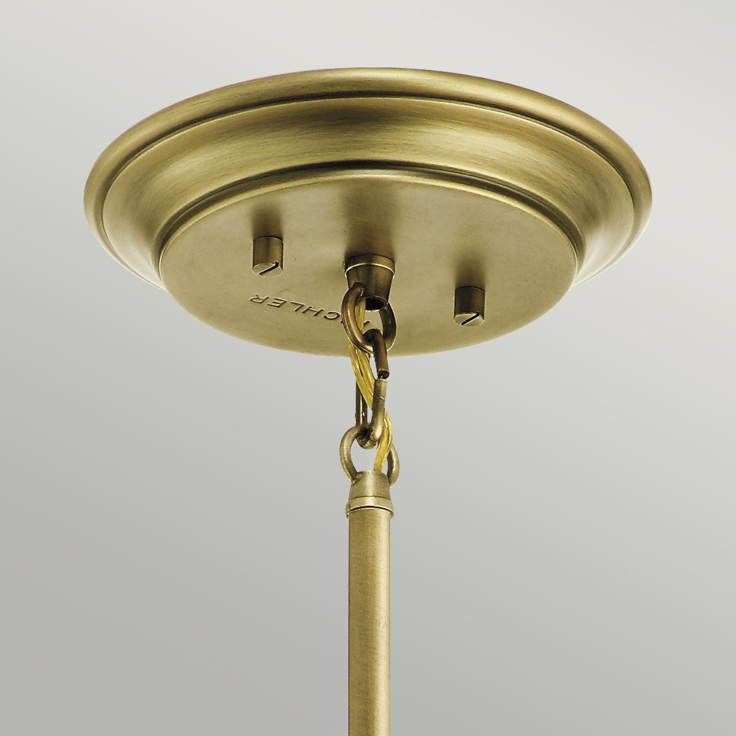 Deckenlampe E27 in Messing Ø13cm Glas Metall Jugendstil