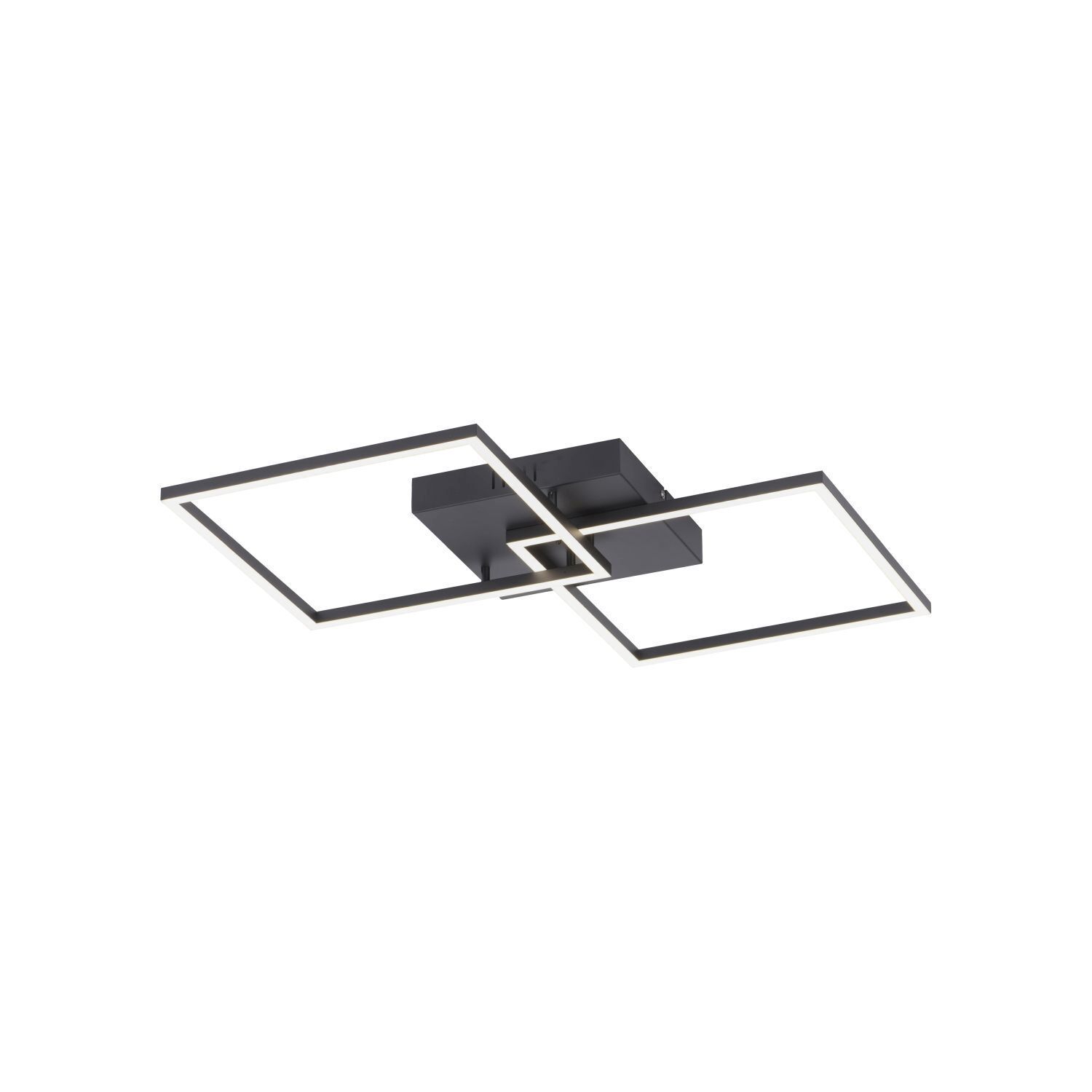 Schwarze LED Deckenleuchte L:53 cm 2700-5000 K dimmbar