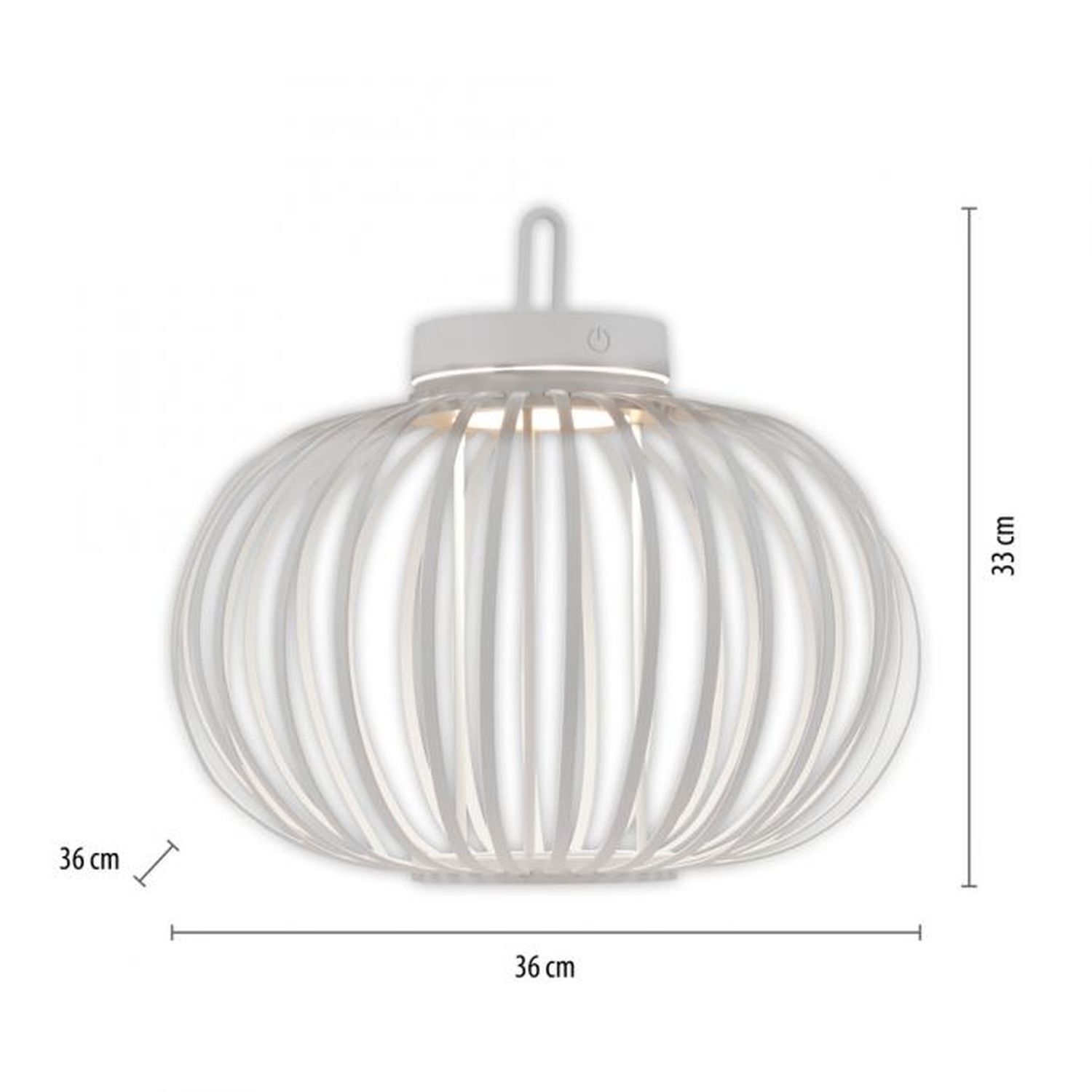 LED Akku Tischleuchte Weiß Dimmer Touch 33 cm IP44 2 W Leuchte, Deckenleuchte, Lampe