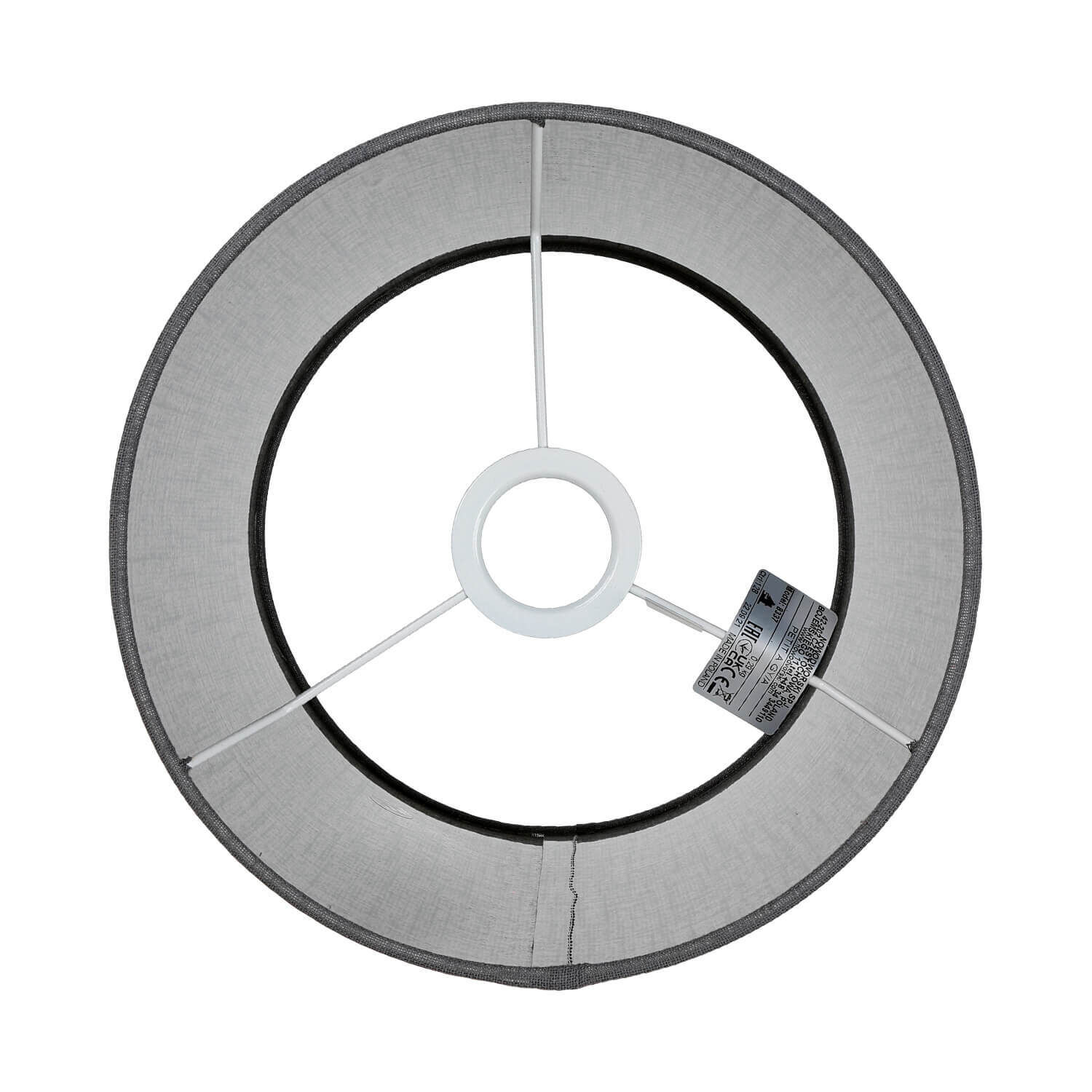 Runder Stoffschirm für Stehlampen Zylinder Ø25,5cm Band, Lampe