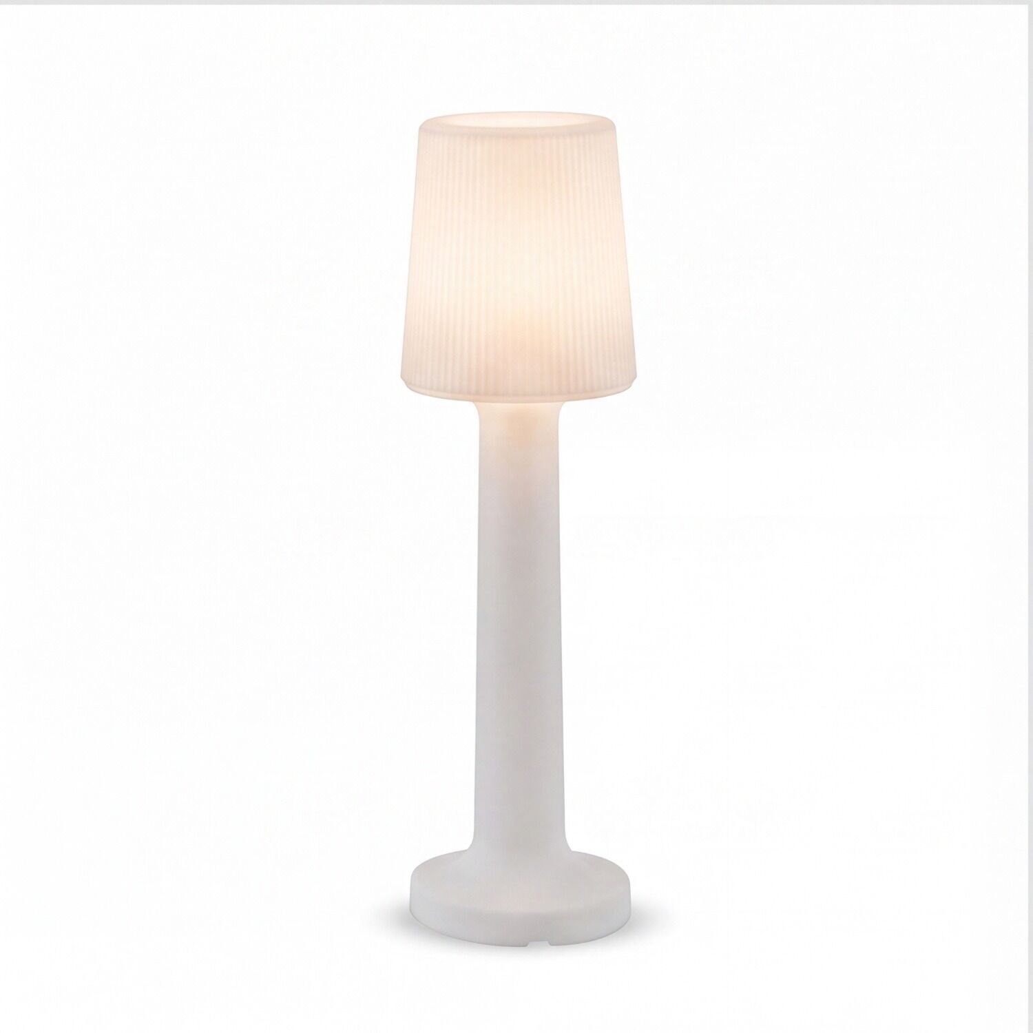Tischlampe, Stehlampe, Lampenschirm, LED, weiß