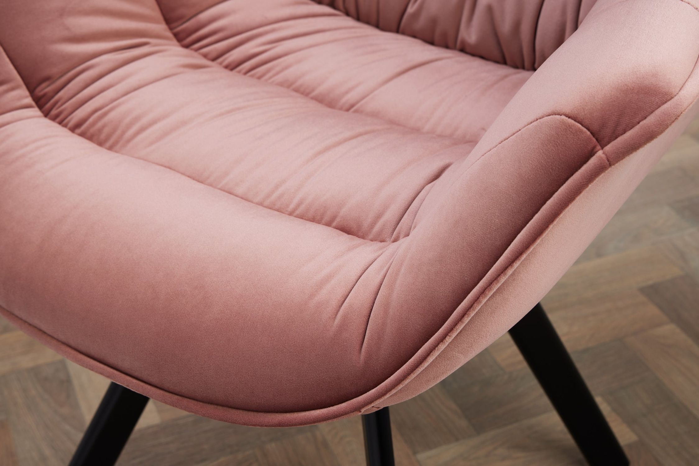 Chaise de salle à manger velours métal rose noir avec accoudoirs Moebel, Drinnen, Innenarchitektur, Stuhl
