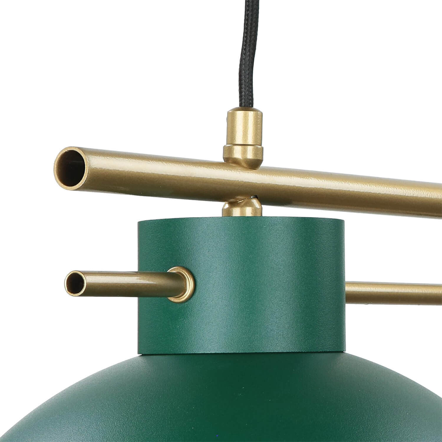 Elegante Pendelleuchte Dunkelgrün Gold E27 85,5 cm Lampe