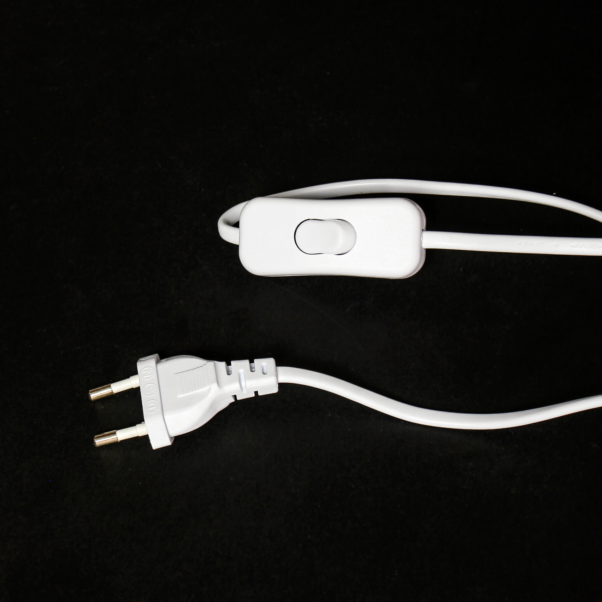 Tischleuchte Weiß Geweih Optik Adapter, Elektronik, Stecker