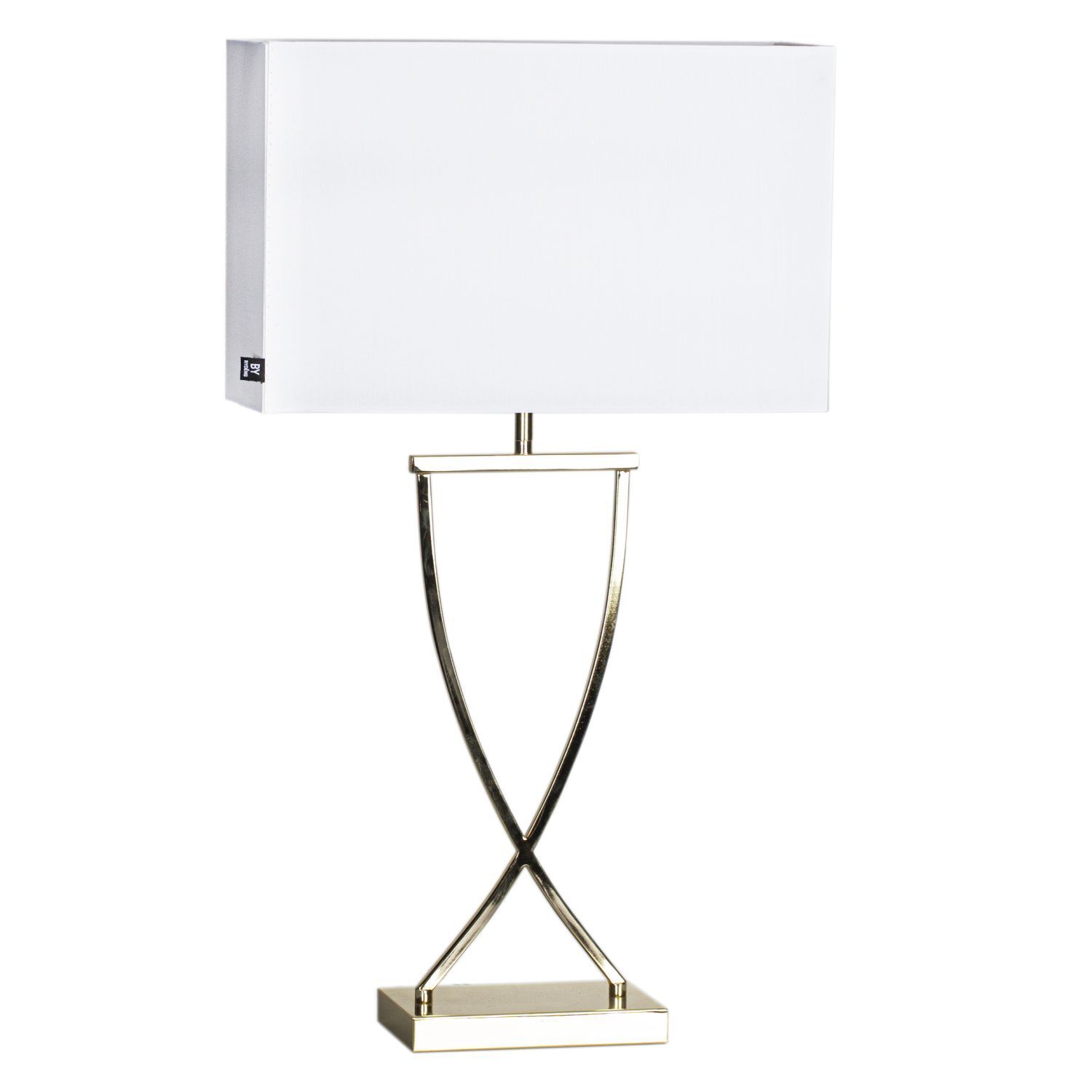 Lampe de table métal tissu 69 cm de haut en laiton blanc E27 Lampe, Tischlampe, Lampenschirm