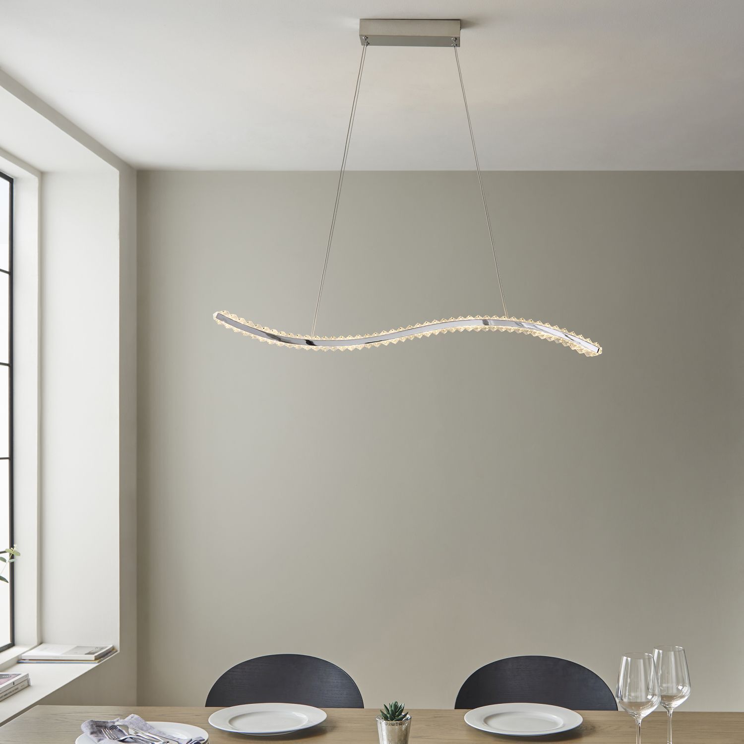 Speisesaal, Esstisch, Lampe, Kronleuchter, Leuchte