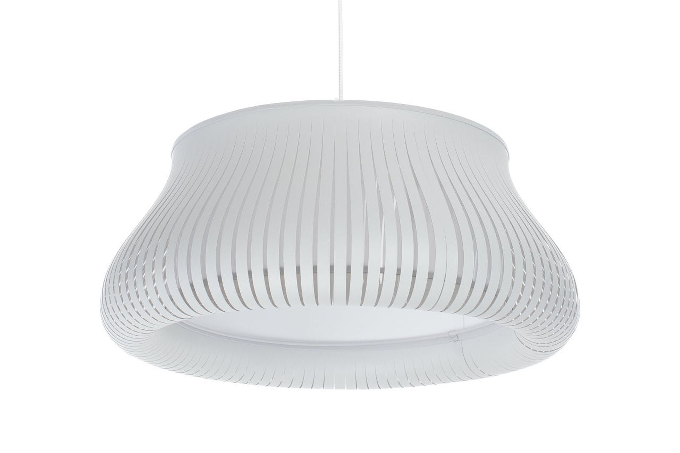 Runde Hängelampe Weiß E27 Ø30 cm blendarm gemütlich