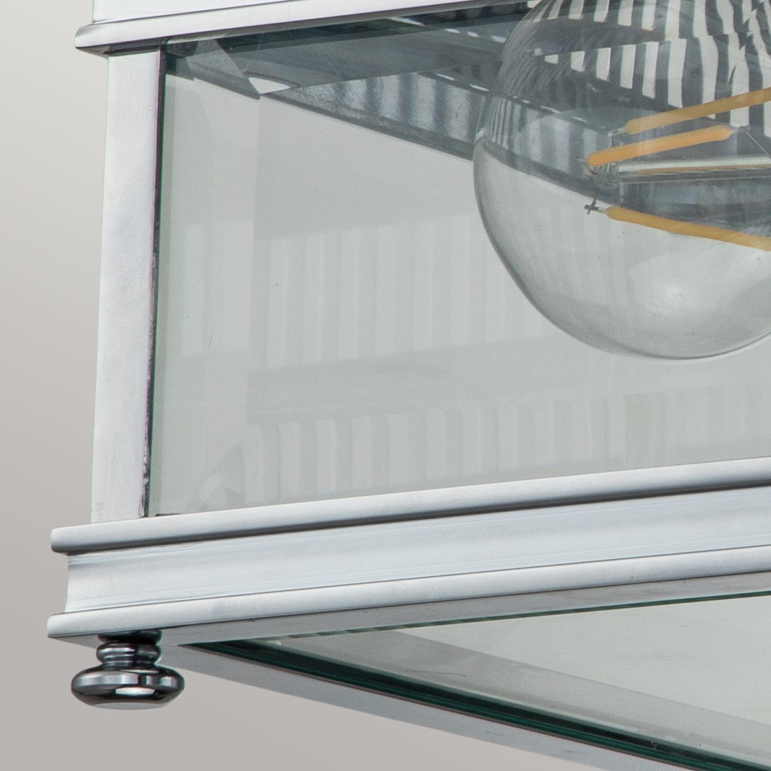 Plafonnier extérieur laiton verre E27 IP44 30 cm de large Plafonnier extérieur laiton verre E27 IP44 30 cm de large