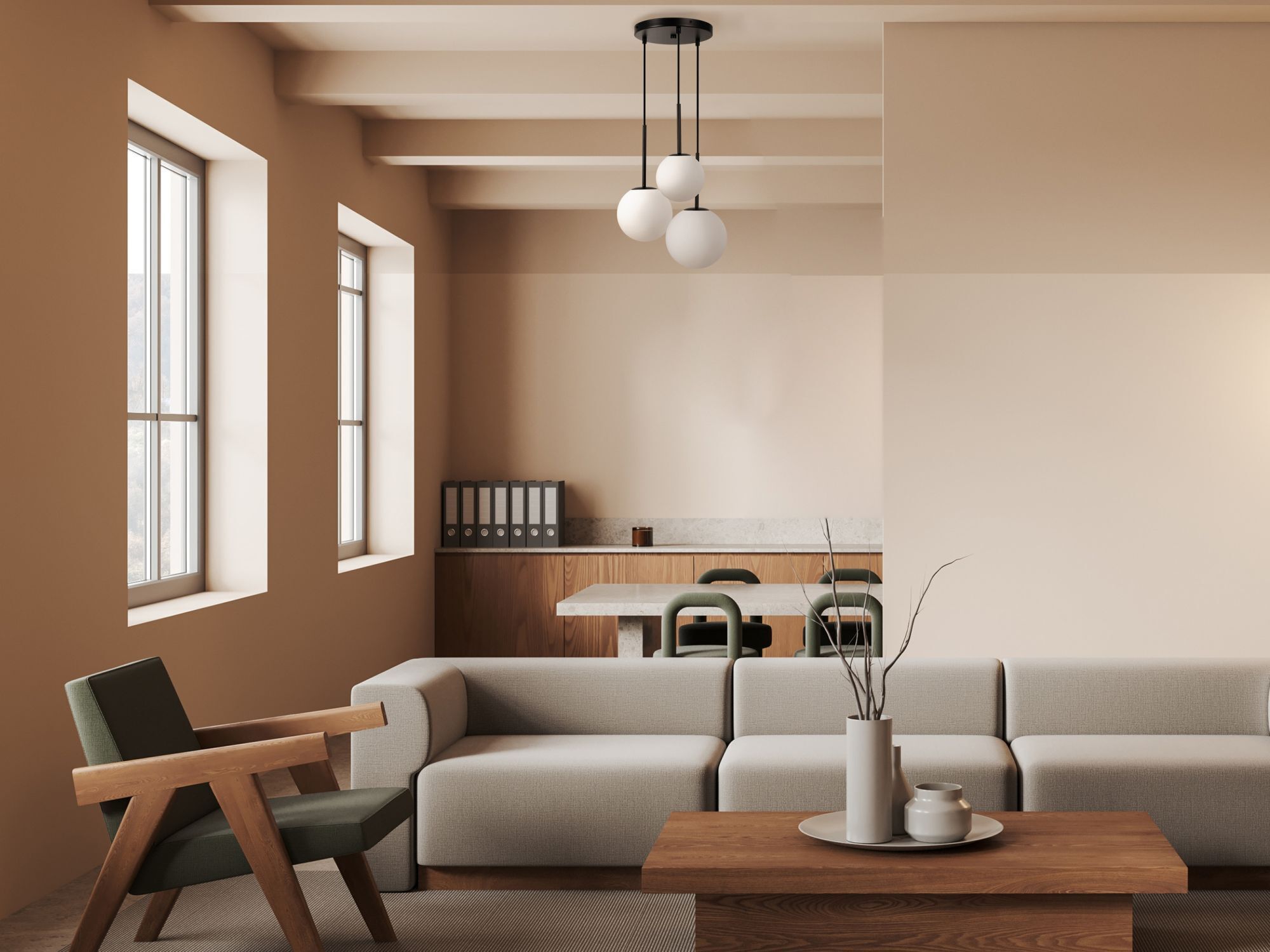 Hängelampe Metall Glas E14 40 cm breit H: max. 222,5 cm Wohnzimmer, Innenarchitektur, Inneneinrichtung, Tabelle, Esstisch