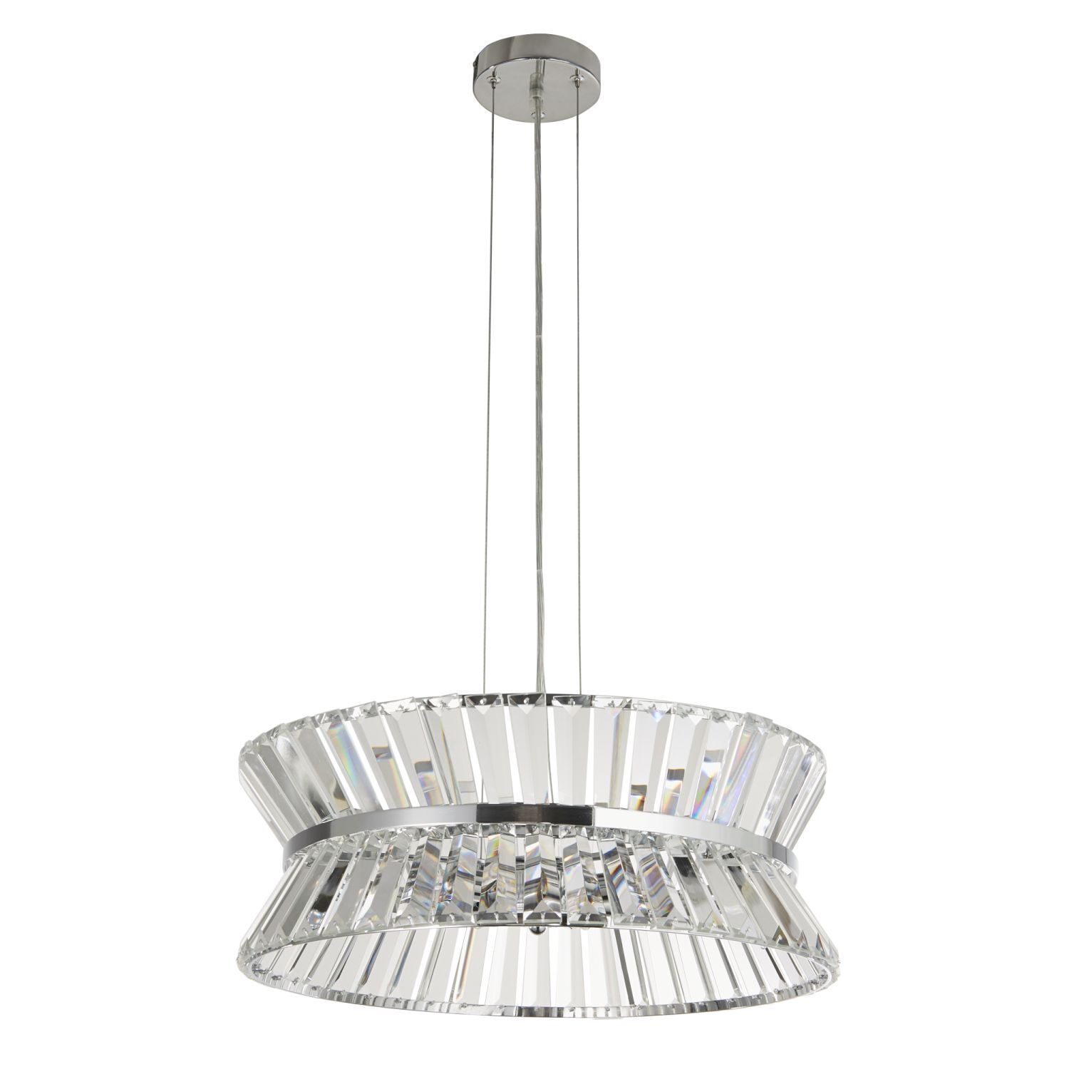 Hängeleuchte Kristall Ø 50 cm rund 7x G9 Jugendstil