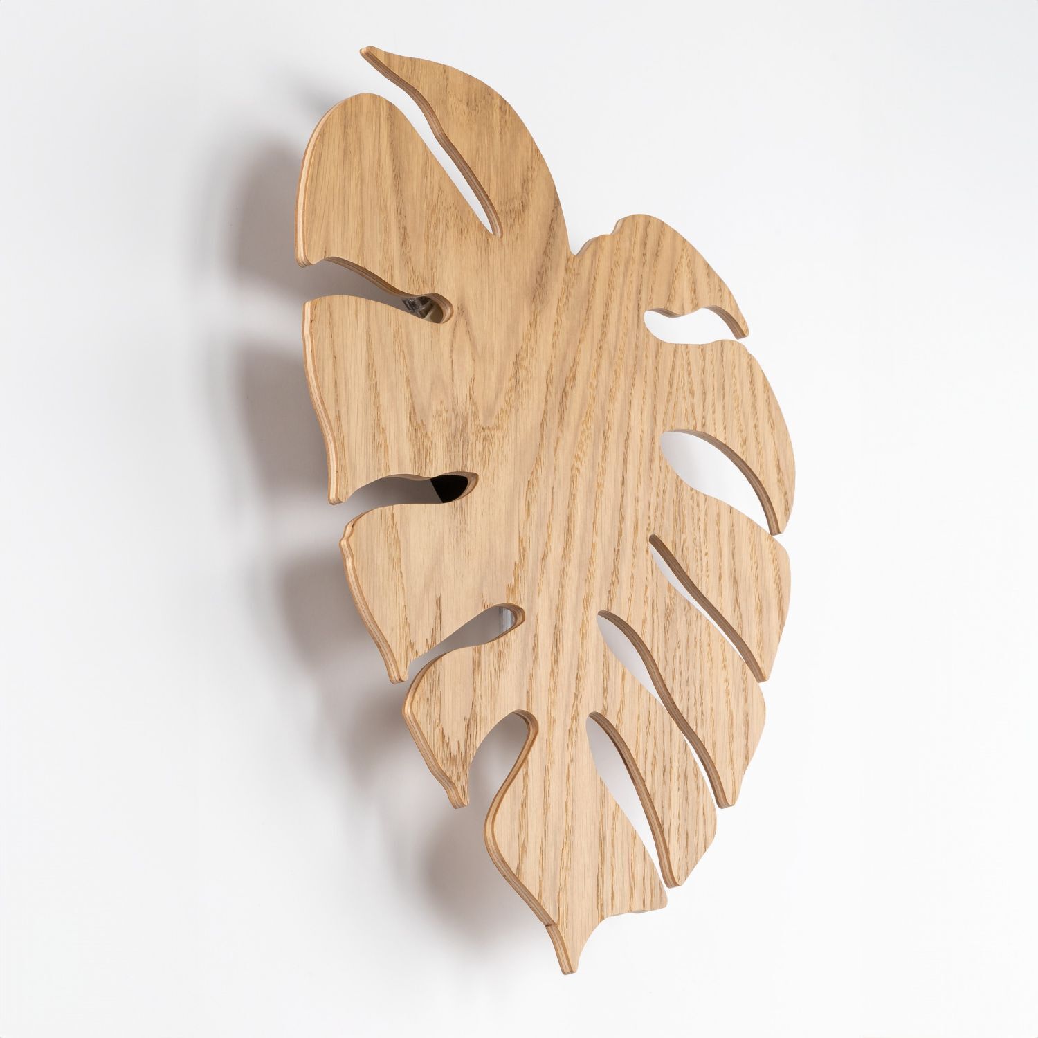 Applique décorative en bois Feuille lumière indirecte H : 40 3x G9 Holz
