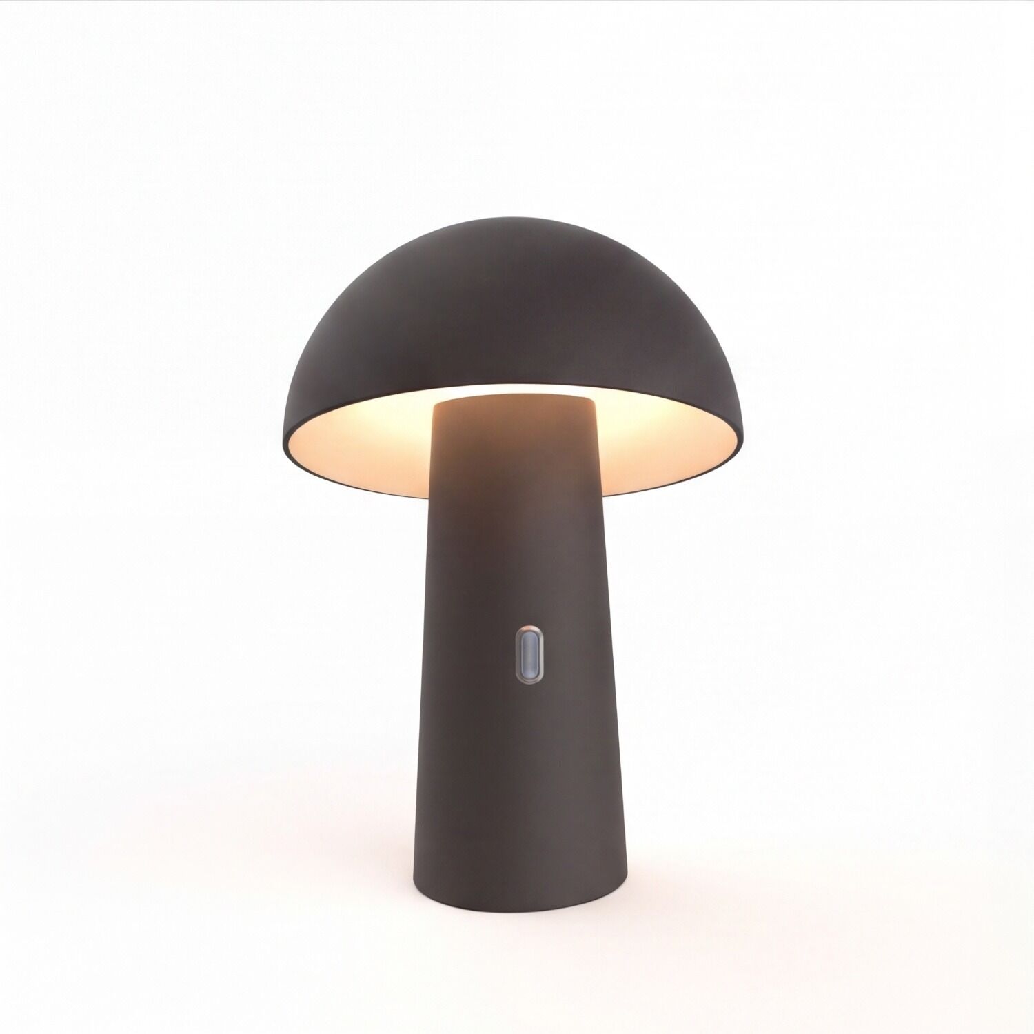 schwarz-anthrazit-aussenbeleuchtung-led-modern-elsten-1x-led-mit-8w-schwarz-mit-schalter-kunststoff-abs-dimmbar-modern-le110943-03 Tischlampe, Mushroom-Form, dunkelgrau, LED-Lampe, Küchen- oder Wohnzimmerleuchte