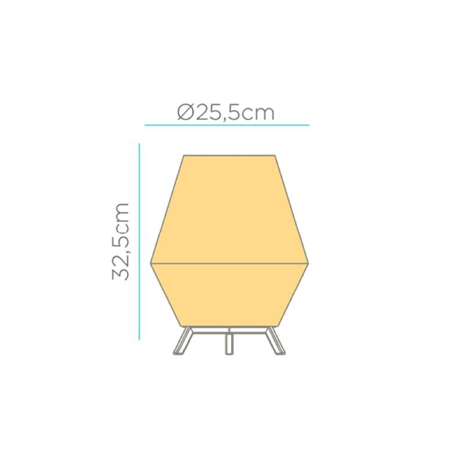 Beistelllampe Dreibein Rattan H: 32,5 cm E27 YILAN