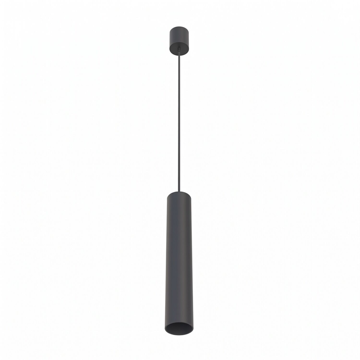 Lampe à suspendre GU10 R35 Ø 4 cm Noir Métal Moderne ROJA
