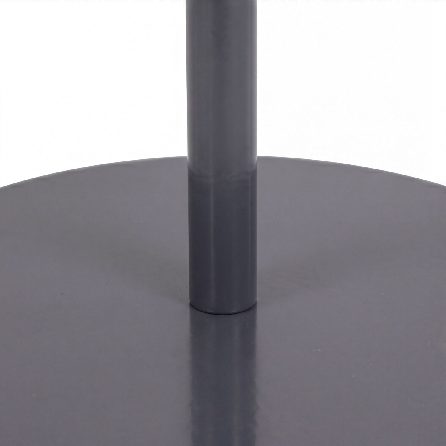 Tischbein, Metallstange, Rundstab, Grau, Tischplatte