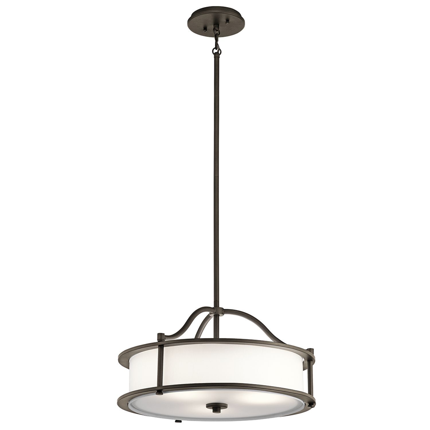Suspension CORDA Bronze Ø46cm réglable Lampe