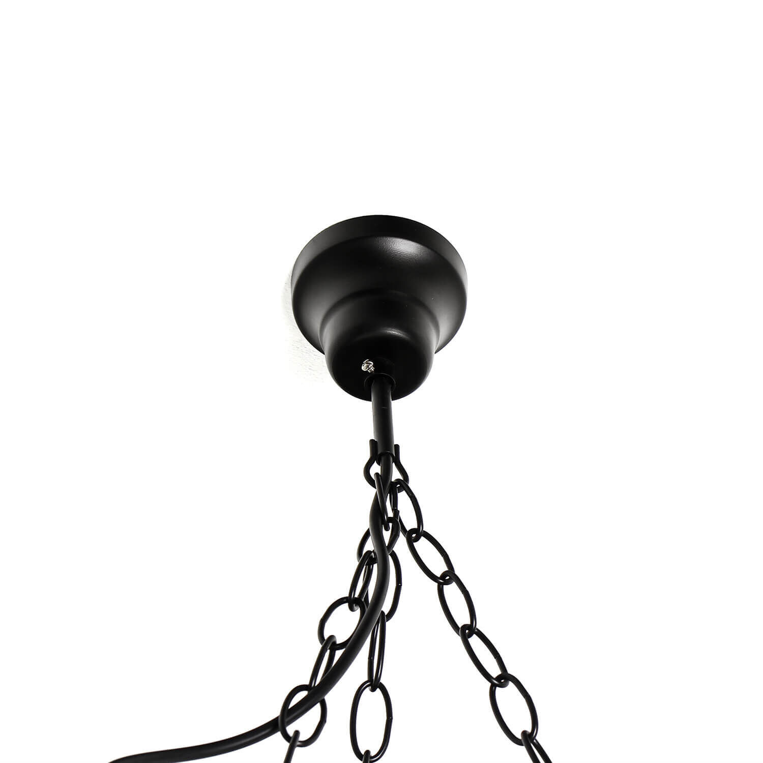 Echt-Holz Hängelampe Glas Metall Landhausstil E27 Lampe