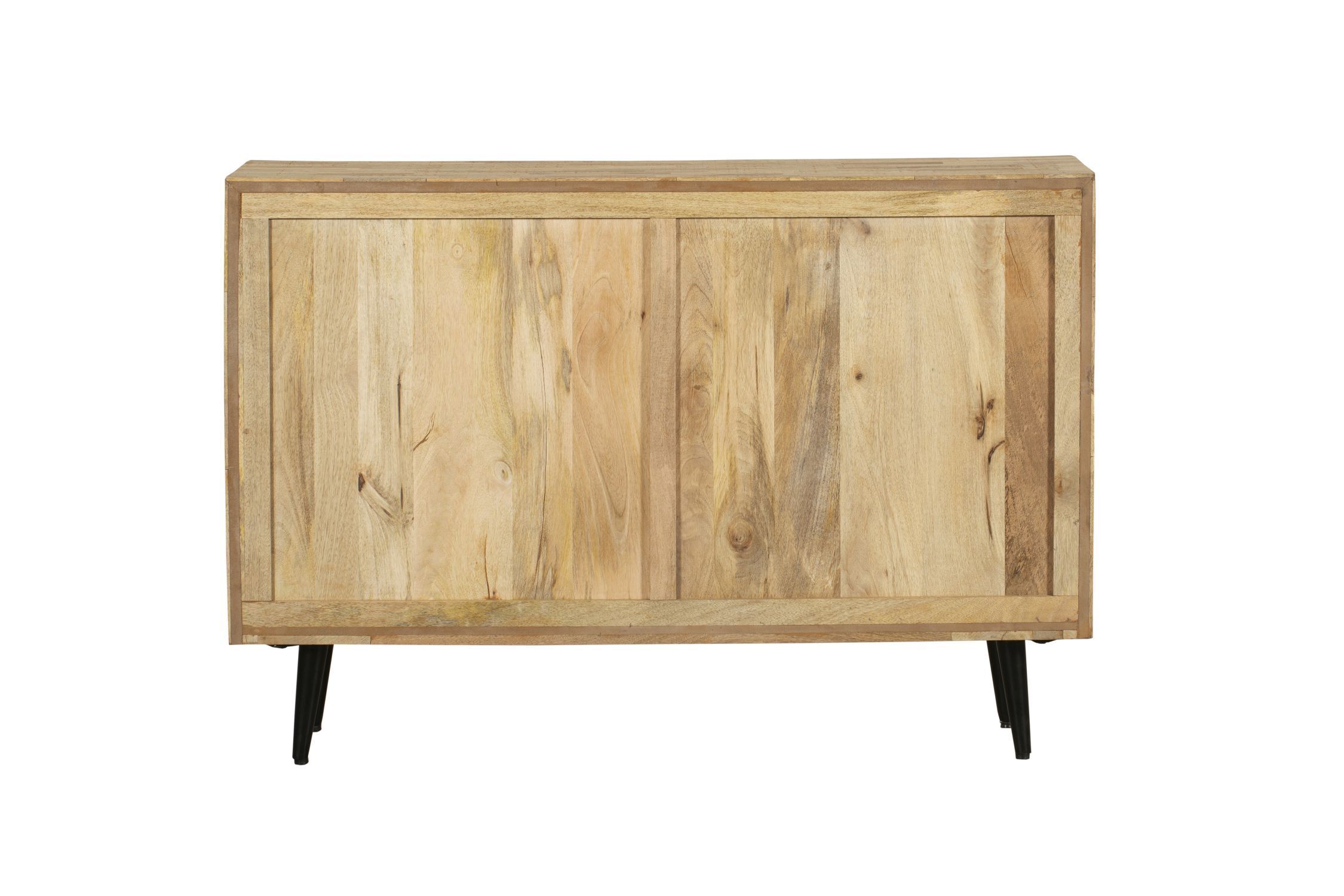 Sideboard bois acier L : 117 cm avec tiroirs portes Moebel, Anrichte, Kabinett, Schrank