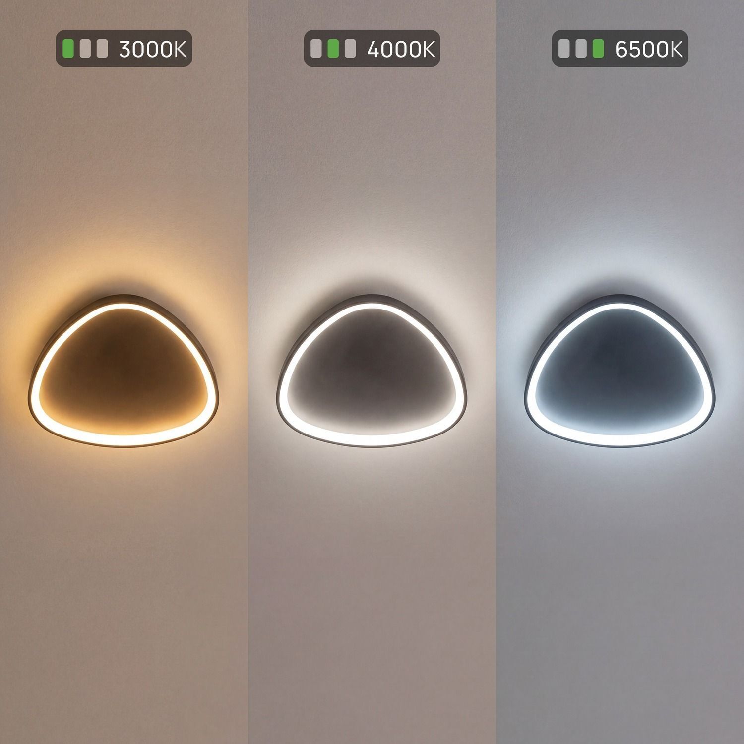 Wandlampe, LED-Lampe, Wandlicht, Rund, Dimmbar