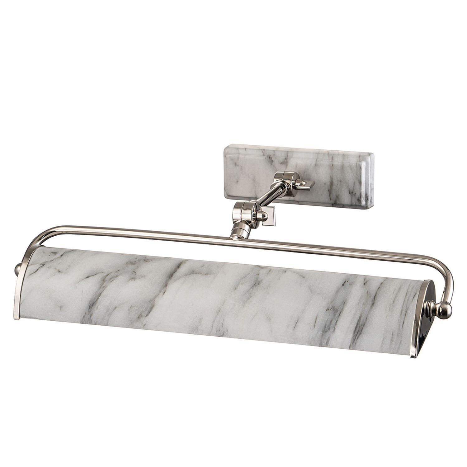 Lampe à tableau métal ajustable L : 44,5 cm aspect marbre
