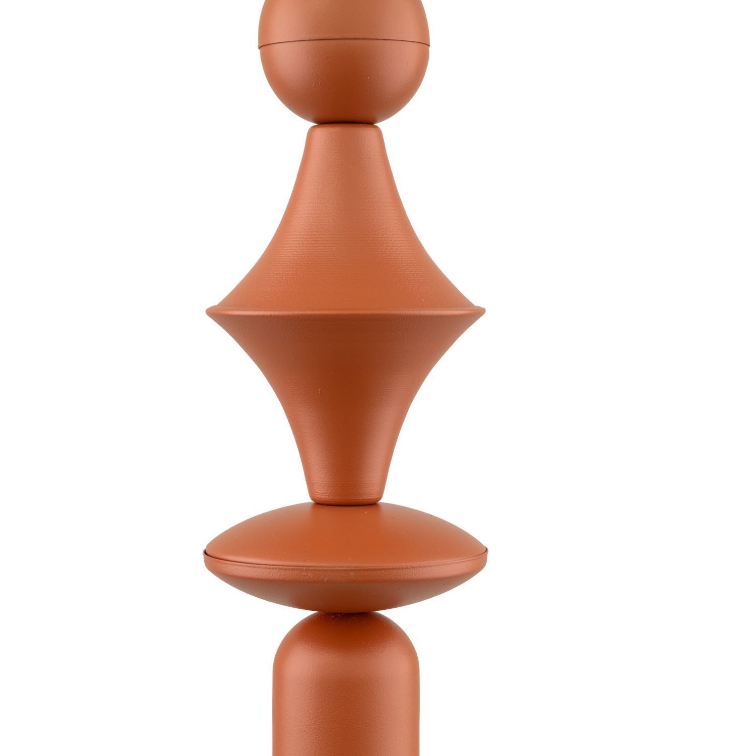 Lampe à suspendre rouge brique métal Ø10 cm E27 minimaliste Krug, Töpferei