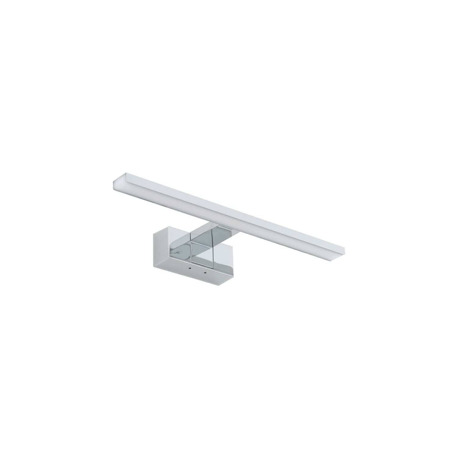 Lampe à miroir LED chrome IP44 3000 K 600 lm aluminium