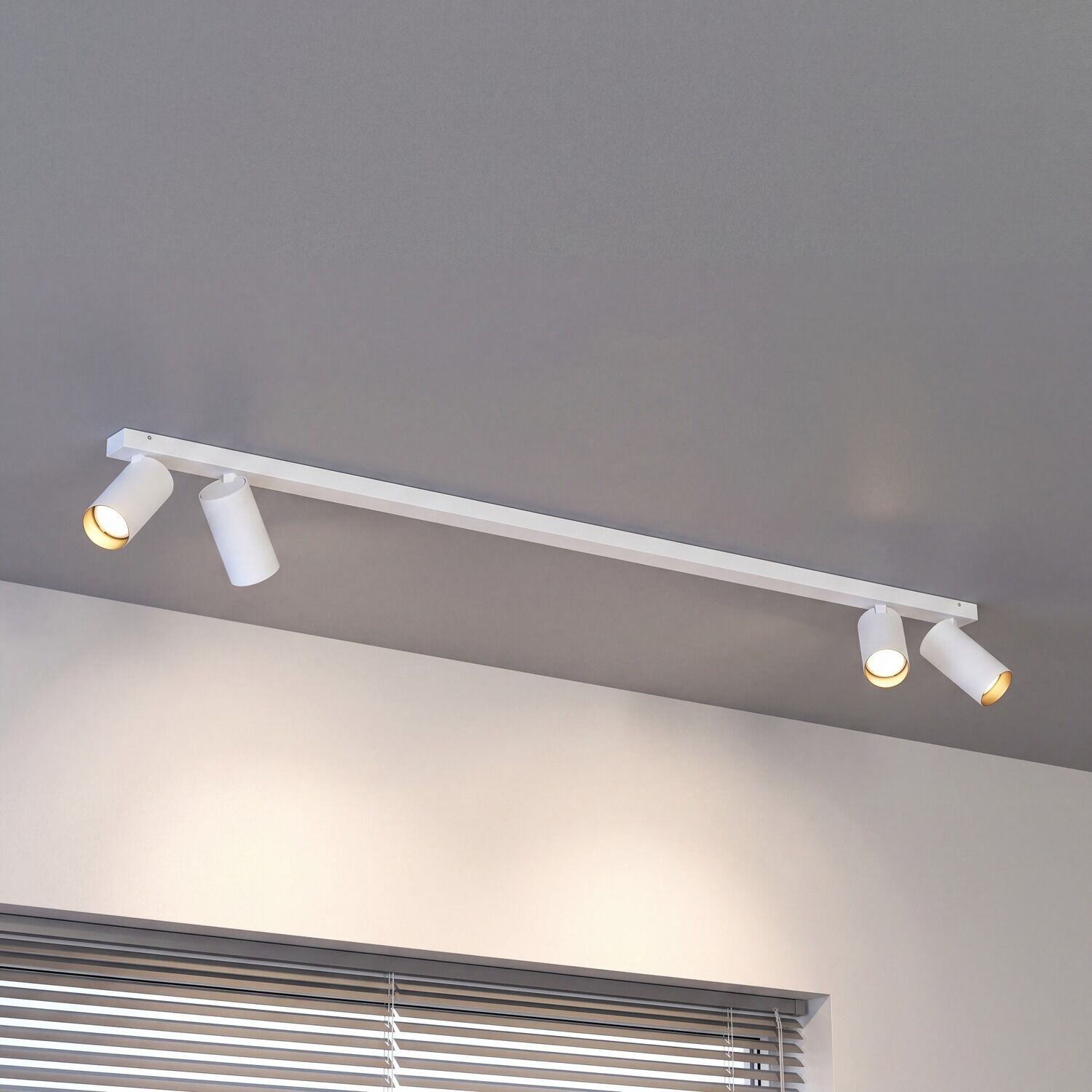 le66984-deckenstrahler-arbeitszimmer-wohnzimmer-flur-innen-metall-kunststoff-modern-4-flammig-gu10-ip20-gold-weiss-05 Deckenleuchte, Spots, weiß, modern, Licht