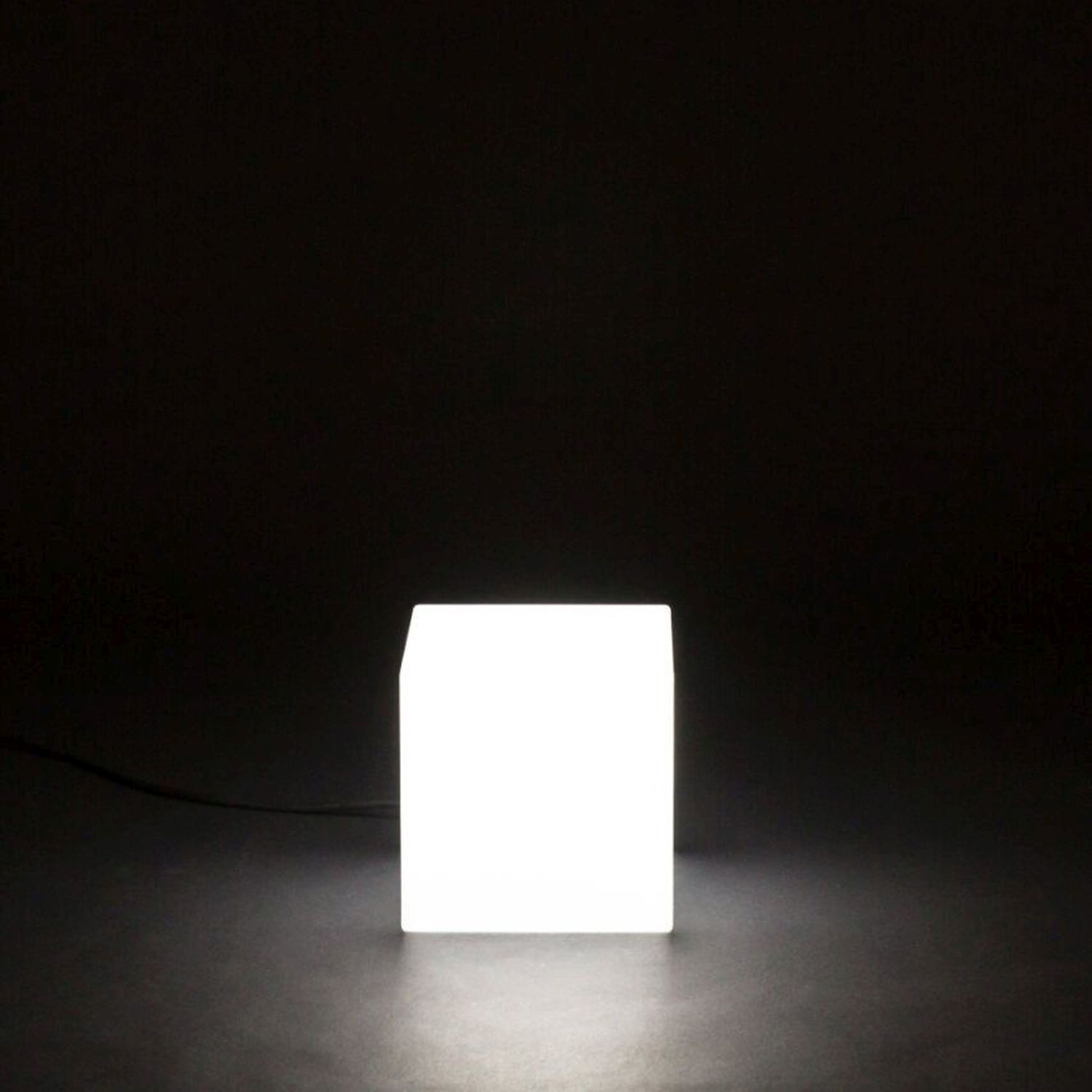 Cube lumineux extérieur câble fiche IP65 E27 LED 6500 K L : 20 cm Lampe, Beleuchtung