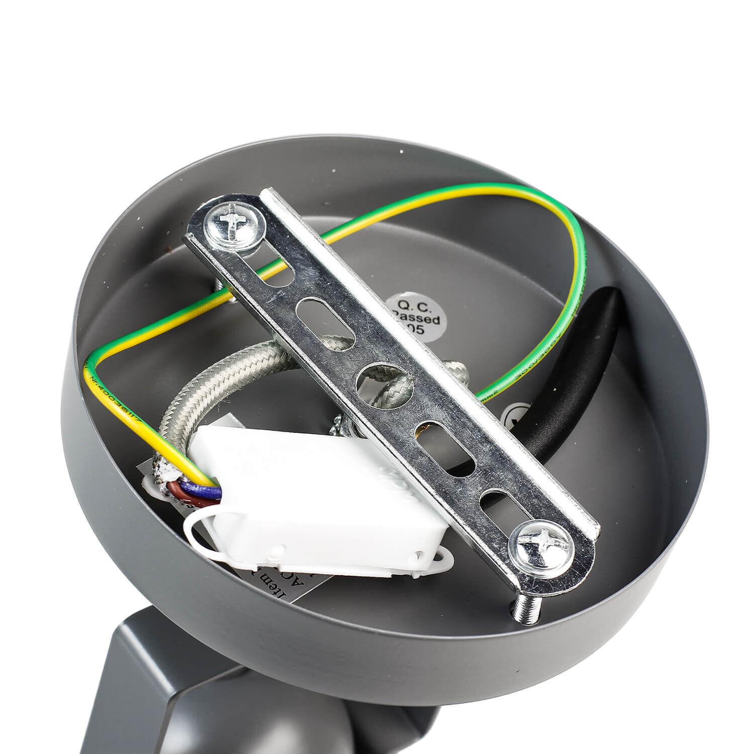 Spot Lampe Anthracite Métal rond Rétro pratique Spot Lampe Anthracite Métal rond Rétro pratique