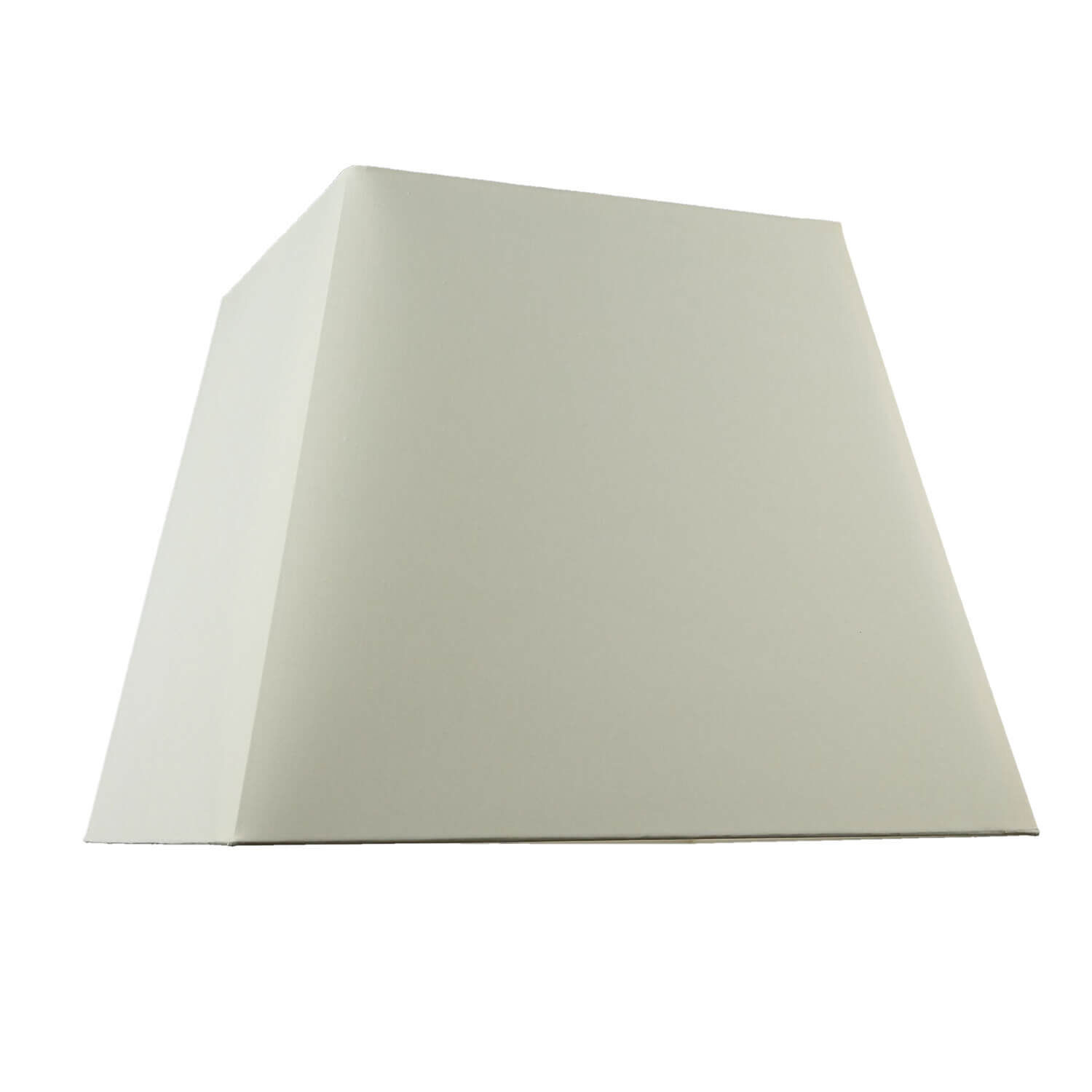 Stoff Lampenschirm eckig Pyramide Beige für Stehlampe