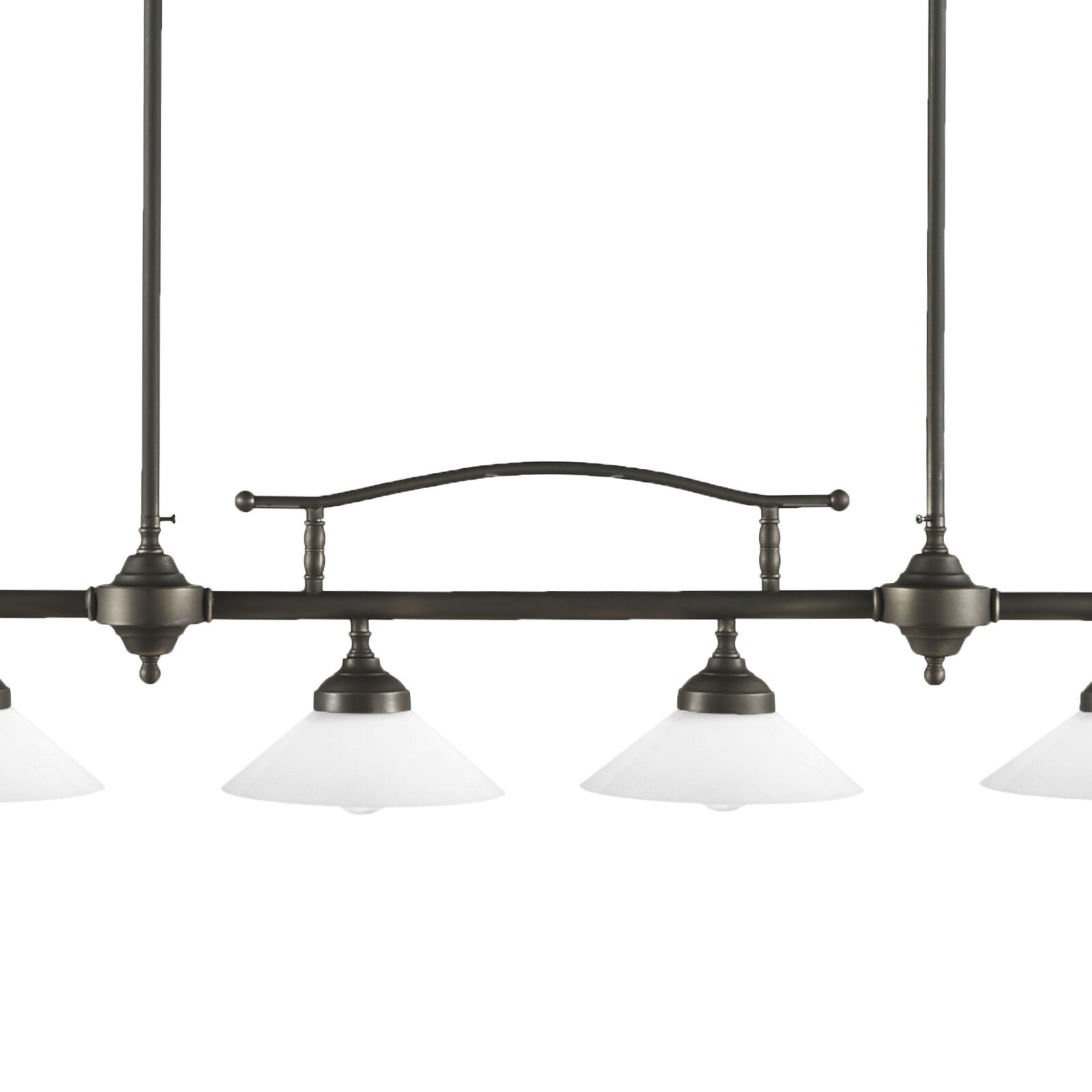 Deckenlampe Messing Glas E27 B: 95 cm höhenverstellbar Leuchte, Kronleuchter, Lampe, Deckenventilator, Deckenleuchte