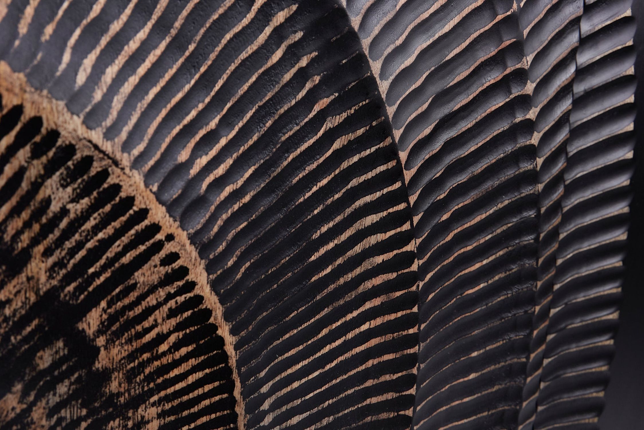 Buffet suspendu noir or 177 cm ornementation artisanale bois Blatt, Pflanze, Textur