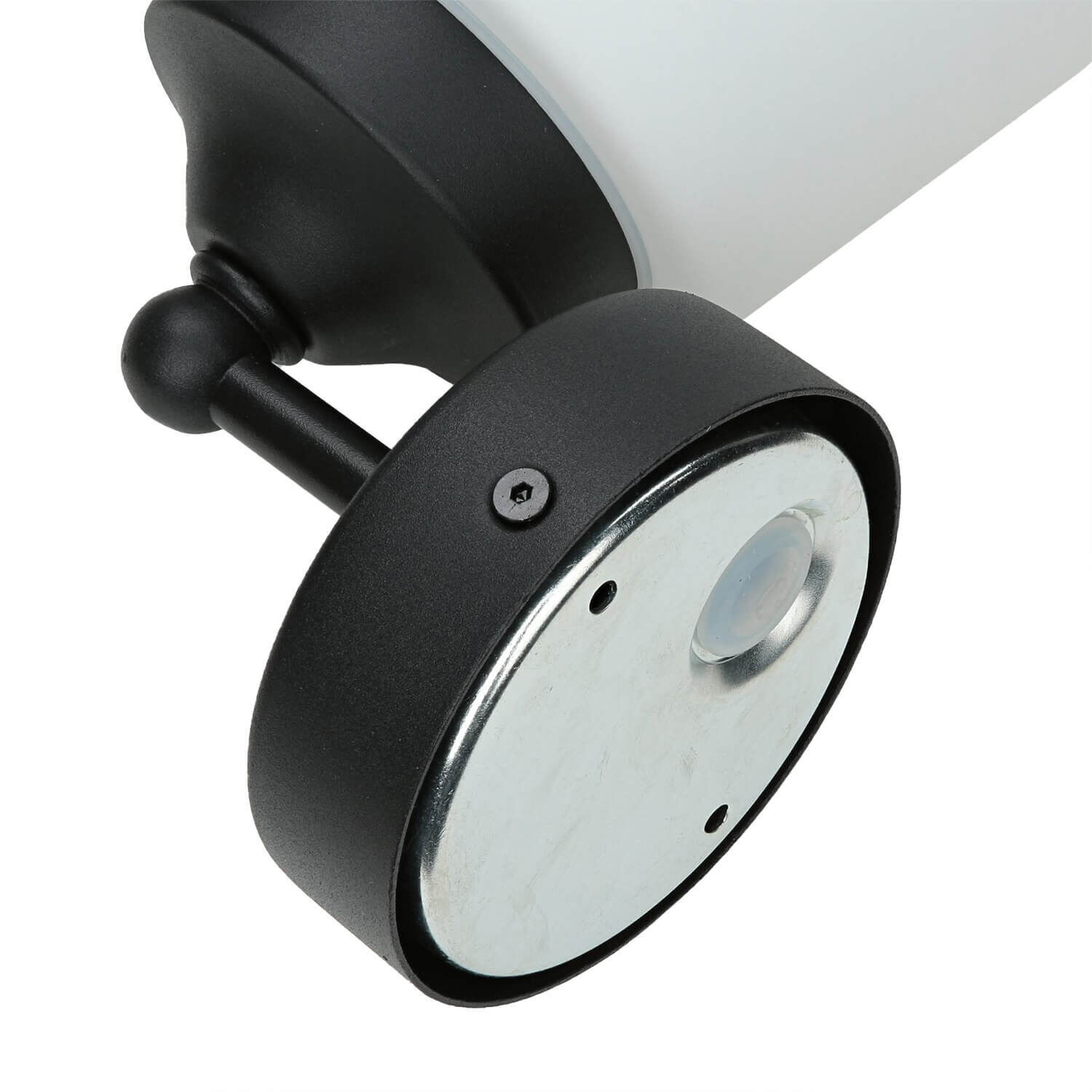 Wandleuchte Badezimmer Weiß Schwarz Metall IP44 Beleuchtung