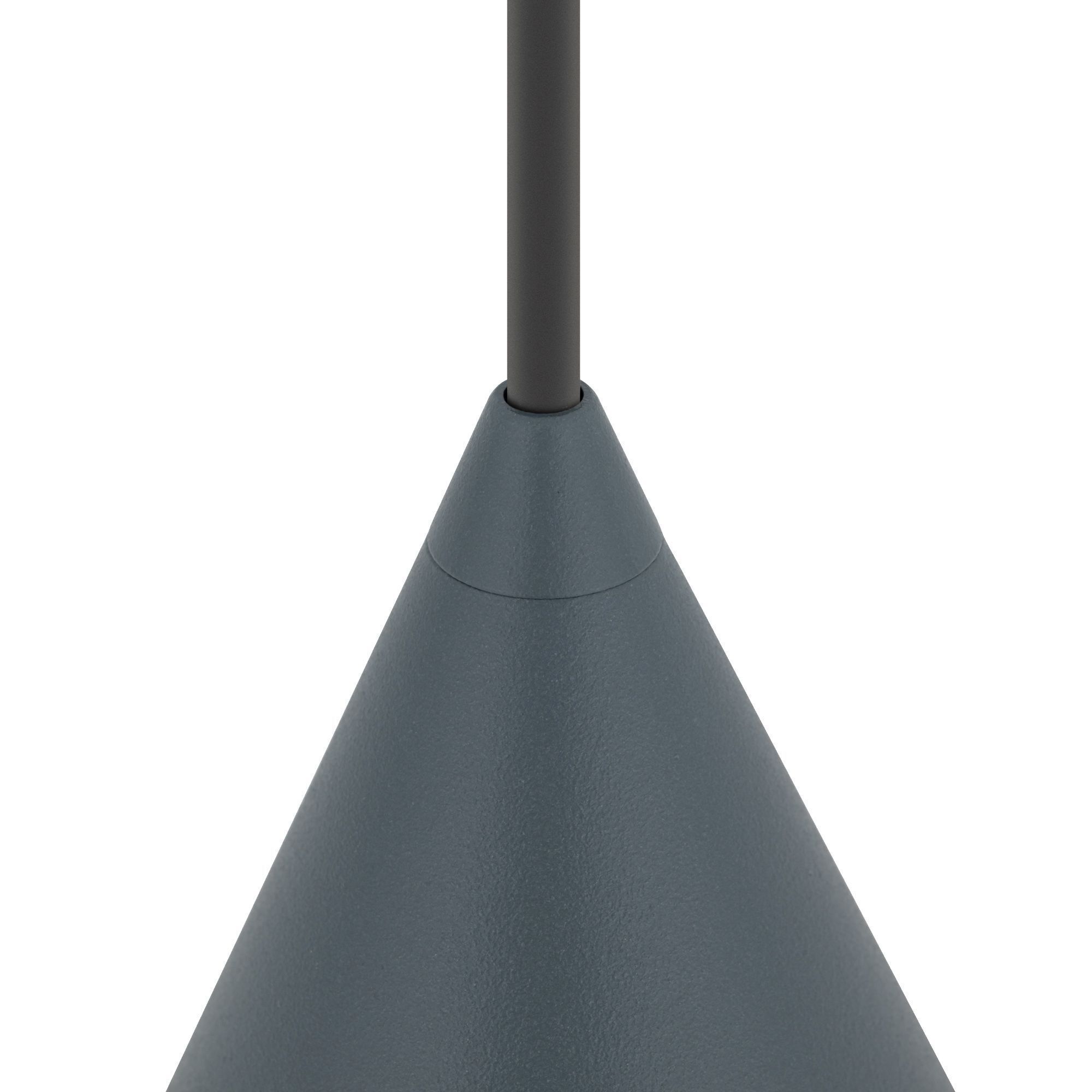 Runde Hängeleuchte Umbra Blau Ø11 cm GU10 Metall Kegel decke, lampenstil, pendelleuchte, metall, dunkelgrau