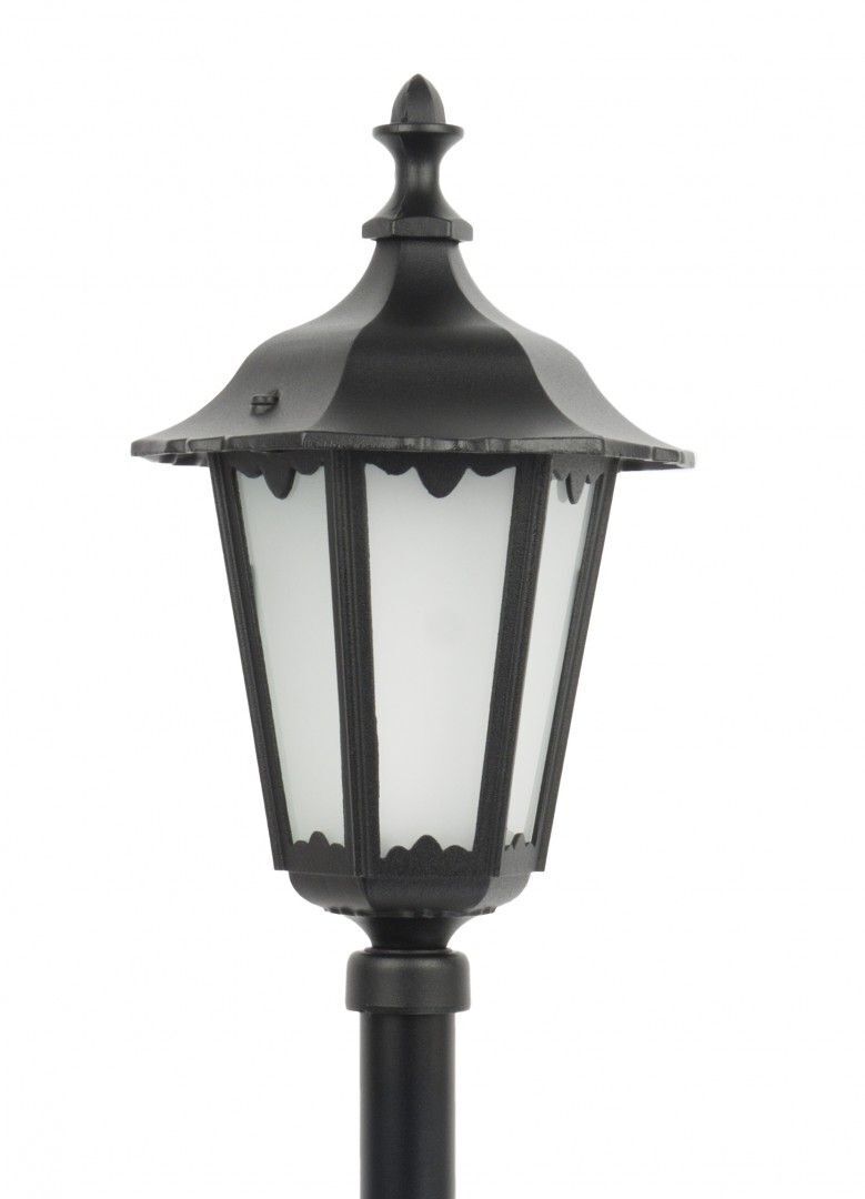 Lampe de chemin rustique noire 76cm E27 IP43