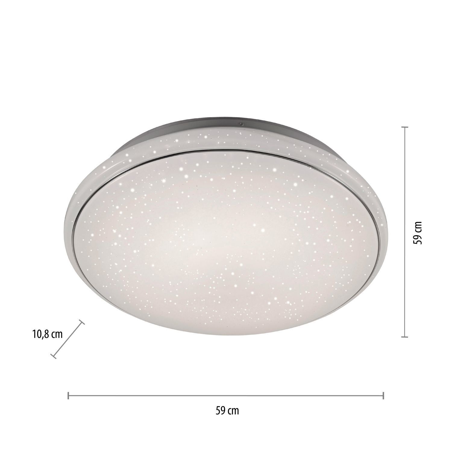 LED Deckenleuchte Nachthimmel Timer B:59 cm 3000-5000 K Deckenleuchte, Leuchte