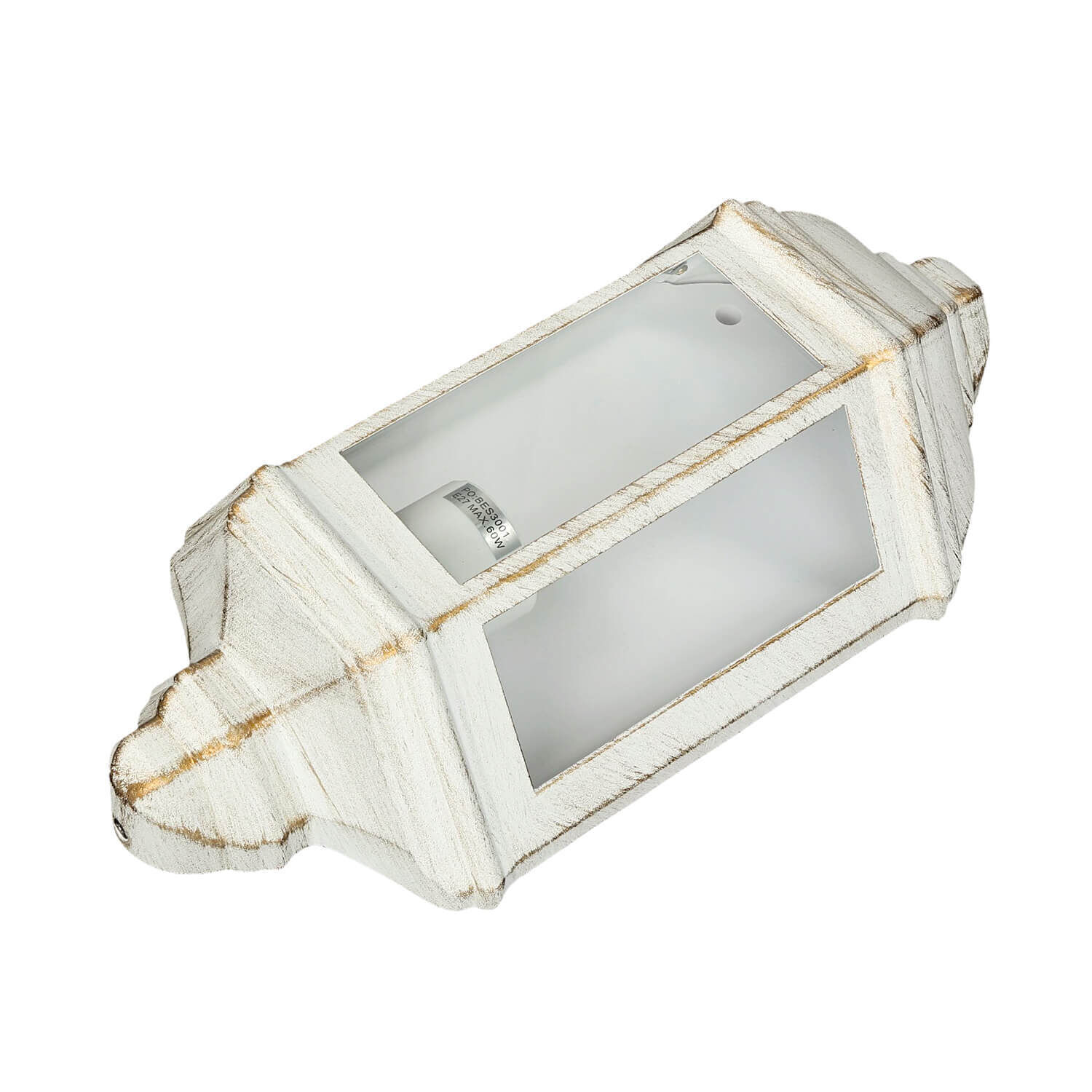 Wandlampe außen Weiß-Gold Maritim Haus Garten Lampe, Beleuchtung, Postfach