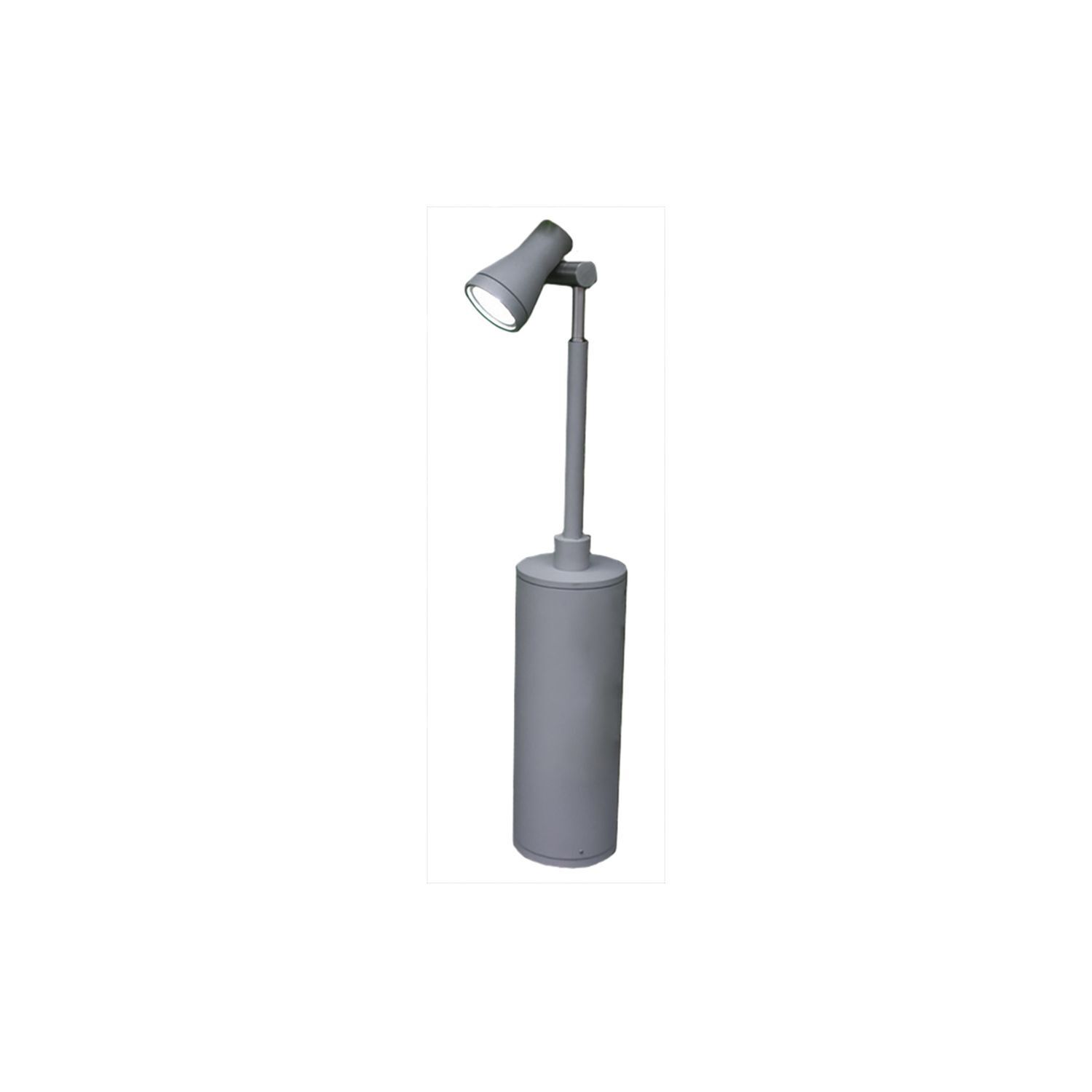 Lampe d'allée LED extérieure 65cm IP54 argent jardin terrasse