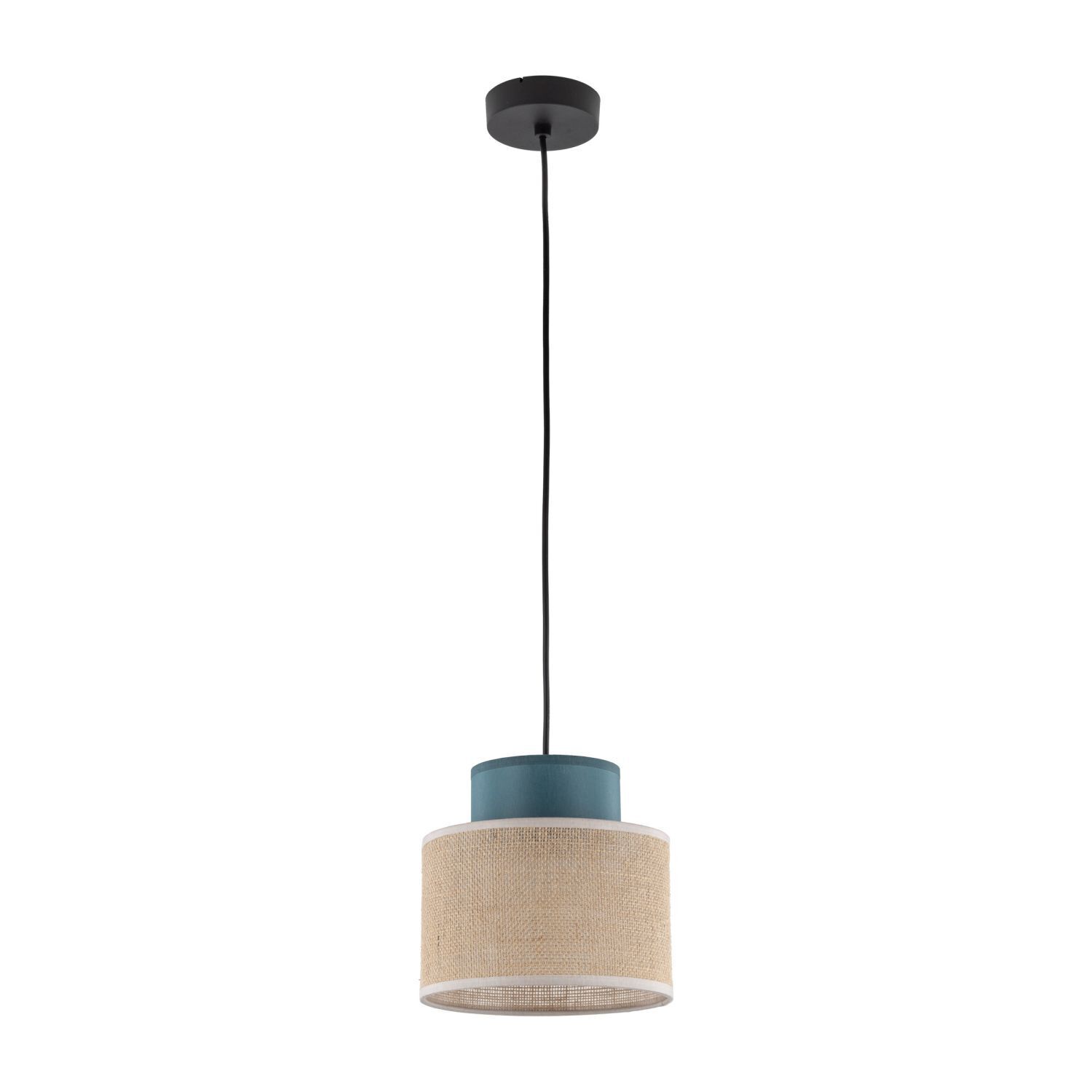 Suspension petite Ø 20 cm ajustable jute tissu E27