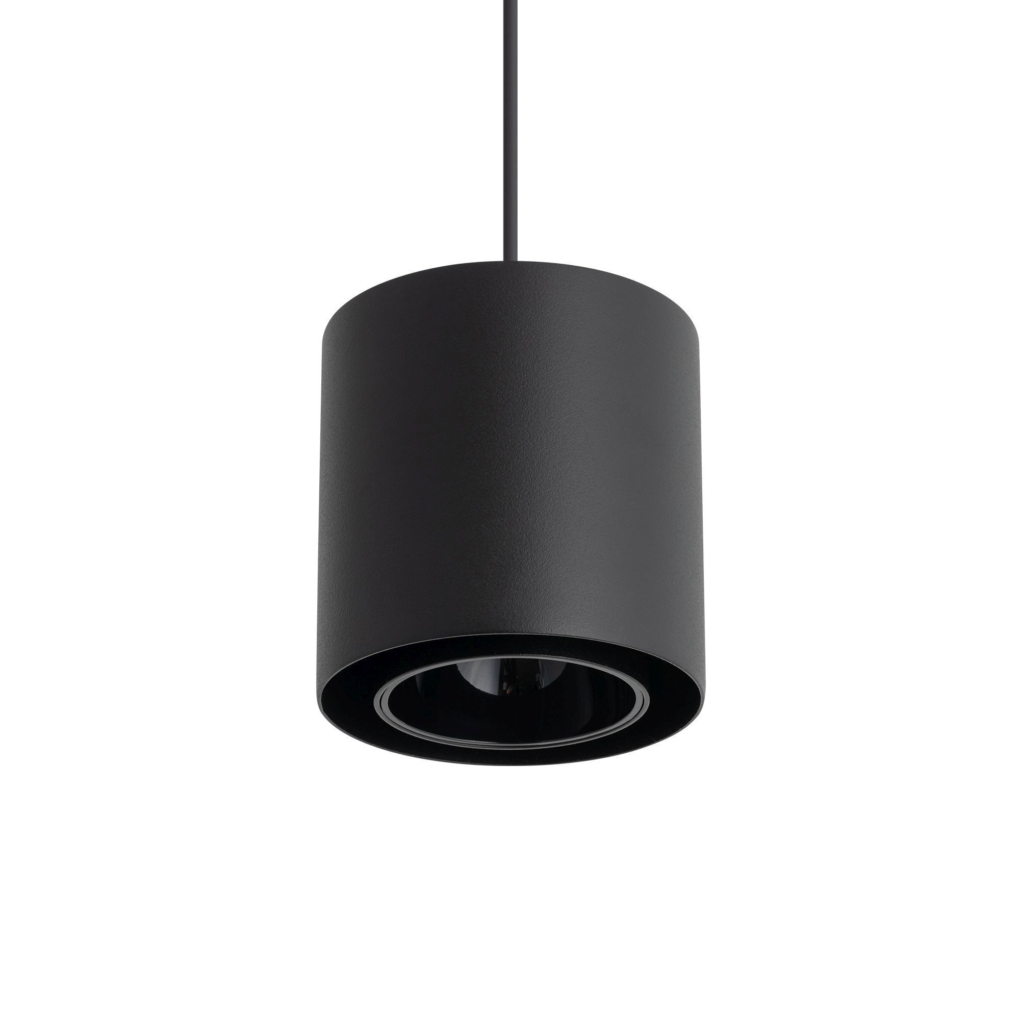 pendant light, schwarz, zylinder, hängende lampe, spotlight