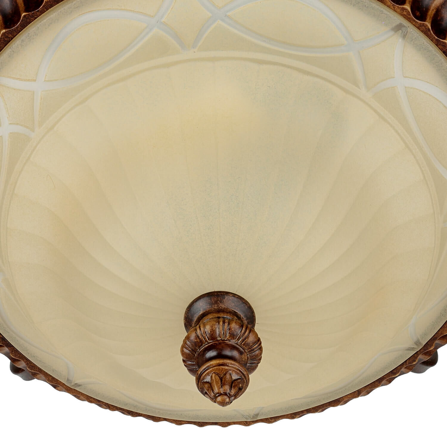 Deckenleuchte ANABELL 1 Braun Wohnzimmer Lampe Deckenleuchte, Leuchte, Teller, Lampe