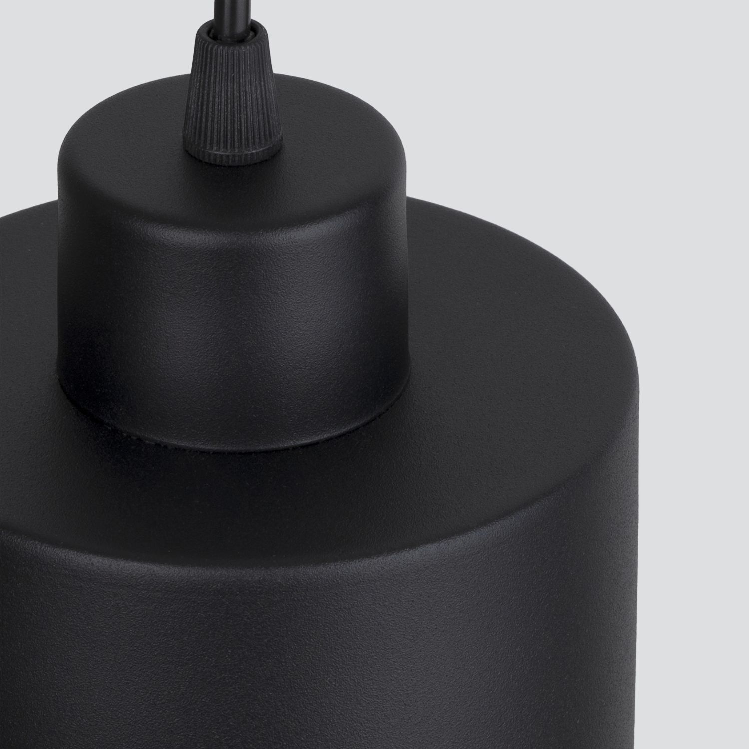 haengeleuchte-pendelleuchte-haengelampe-tisa-3-flammig-schwarz-retro-523-innen-4 Lampenkopf, Pendel-Lampe, Drahtkabel, Schwarz, Metalloptik