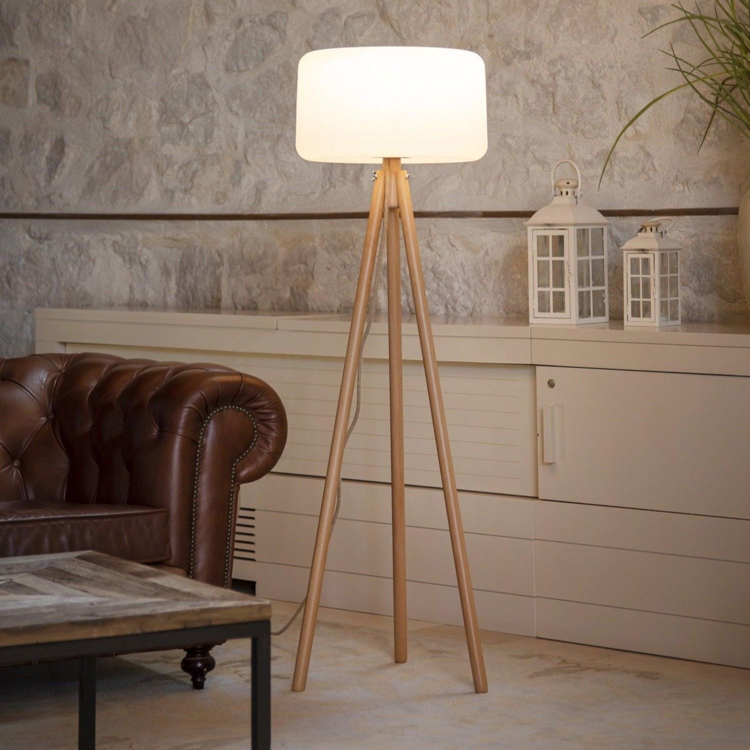 Dreibein Stehleuchte Solar Farbwechsel 140 cm LED Lampe, Stehlampe