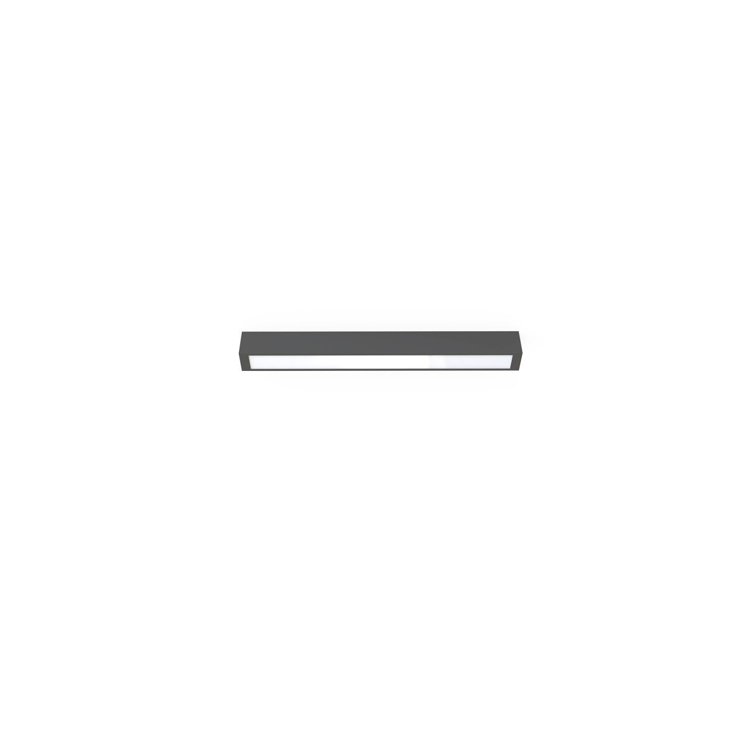 Plafonnier gris 62 cm de long T8 LED avec 3000 K blanc chaud